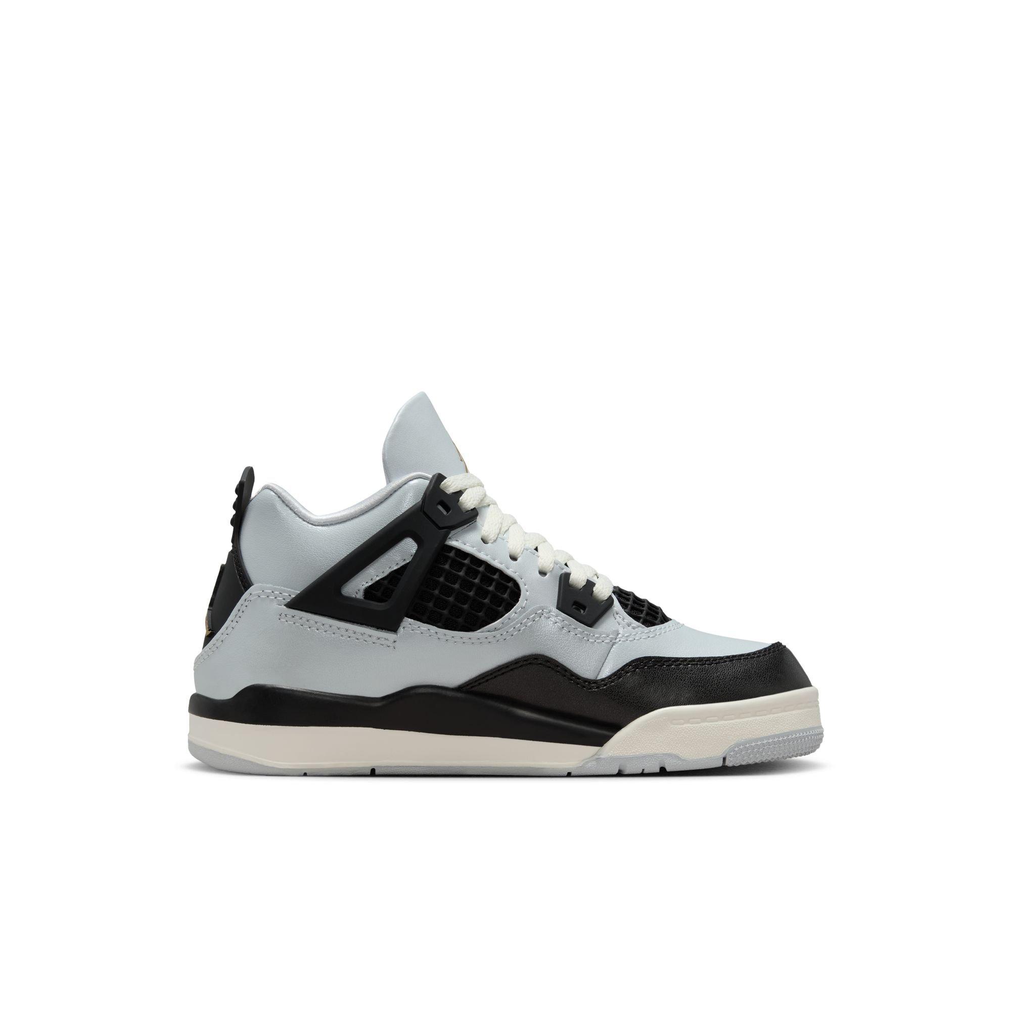 Jordan 4 Retro "Pure Platinum" Preschool Kids' Shoe