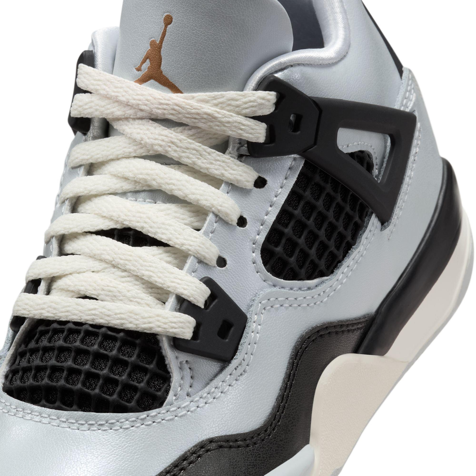 Jordan 4 Retro "Pure Platinum" Preschool Kids' Shoe