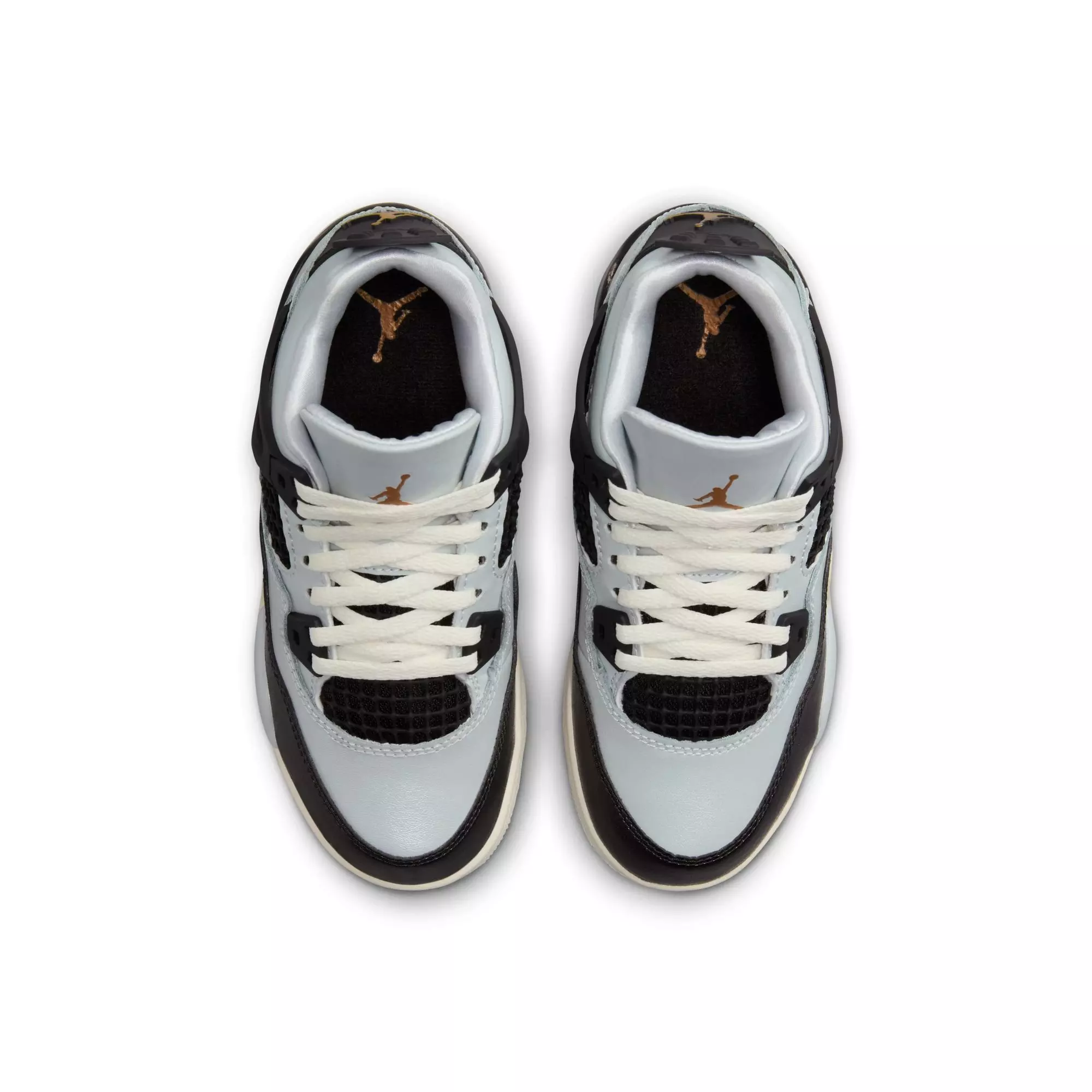 Jordan 4 Retro "Pure Platinum" Preschool Kids' Shoe - PURE PLATINUM/METALLIC GOLD/BLACK