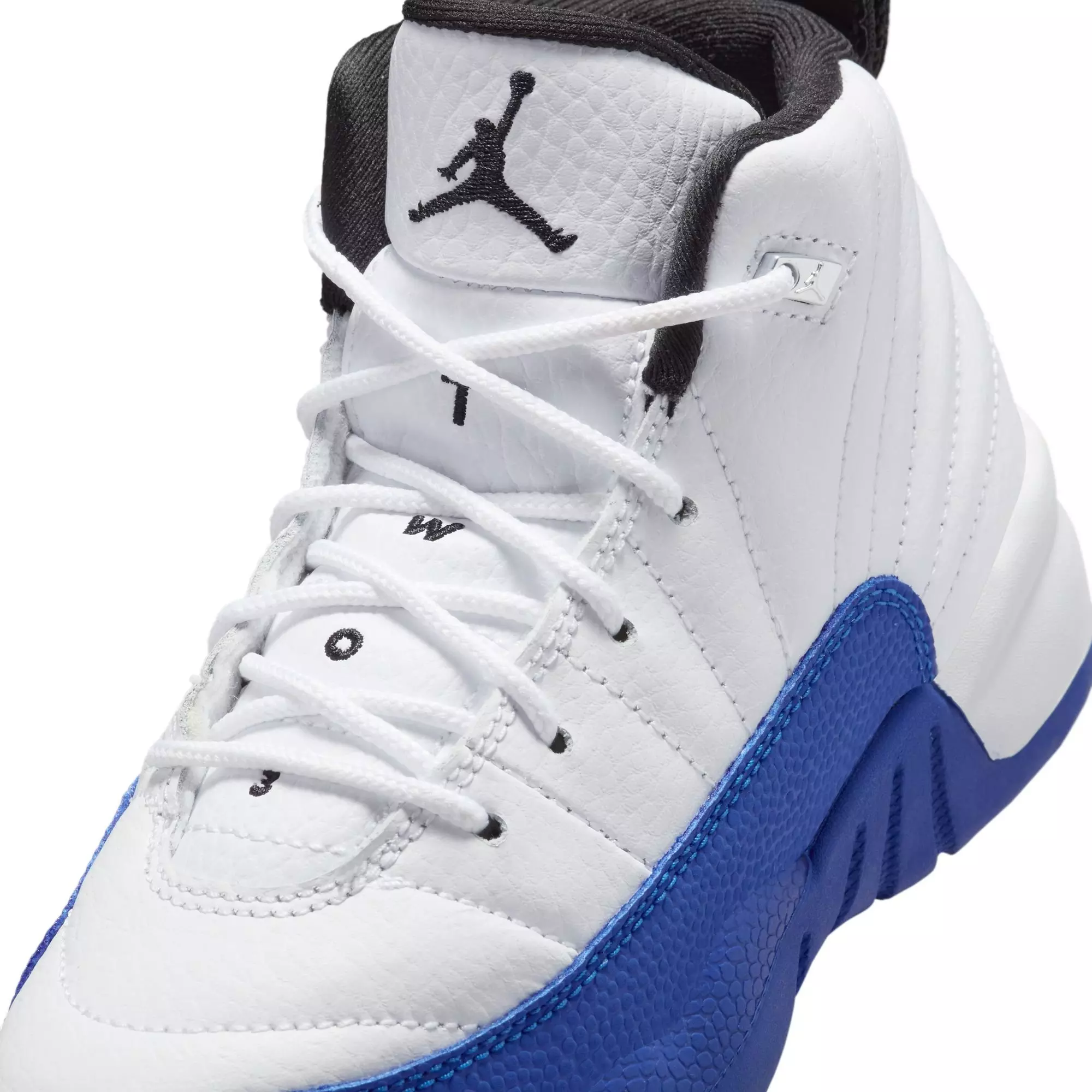 Jordan 12 Retro "White and Game Royal" Preschool Kids' Shoe - WHITE/BLACK/GAME ROYAL