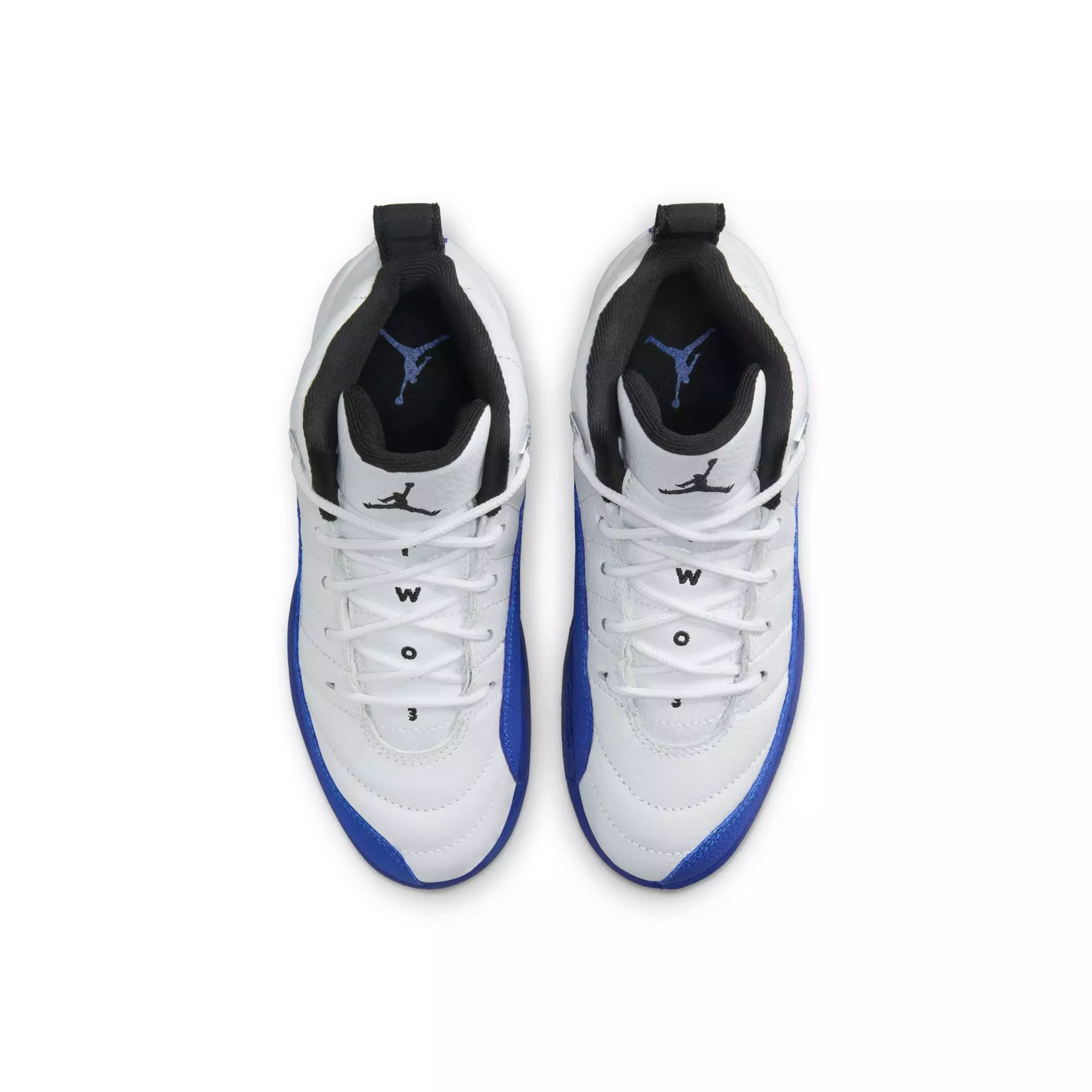 Jordan 12 Retro "White and Game Royal" Preschool Kids' Shoe - WHITE/BLACK/GAME ROYAL
