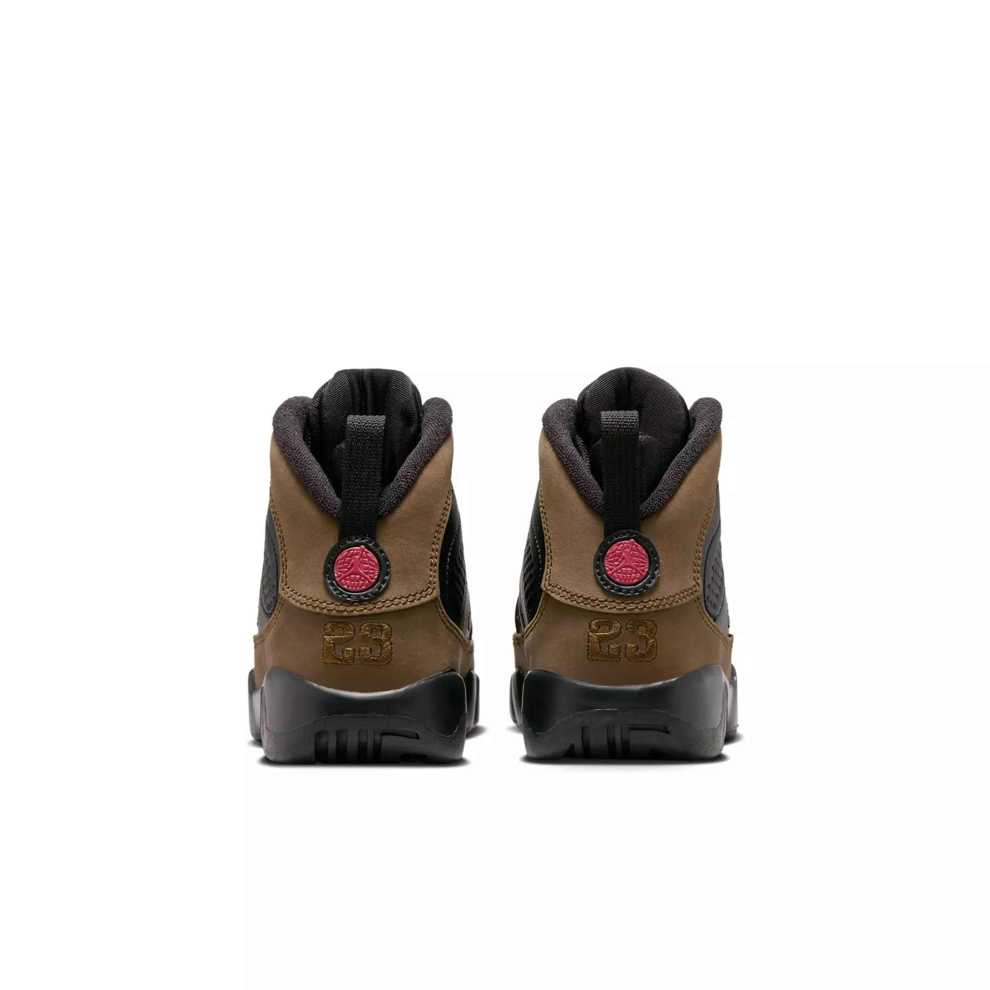 Jordan 9 Retro "Olive" Preschool Kids' Shoe - BLACK/TRUE RED/LIGHT OLIVE