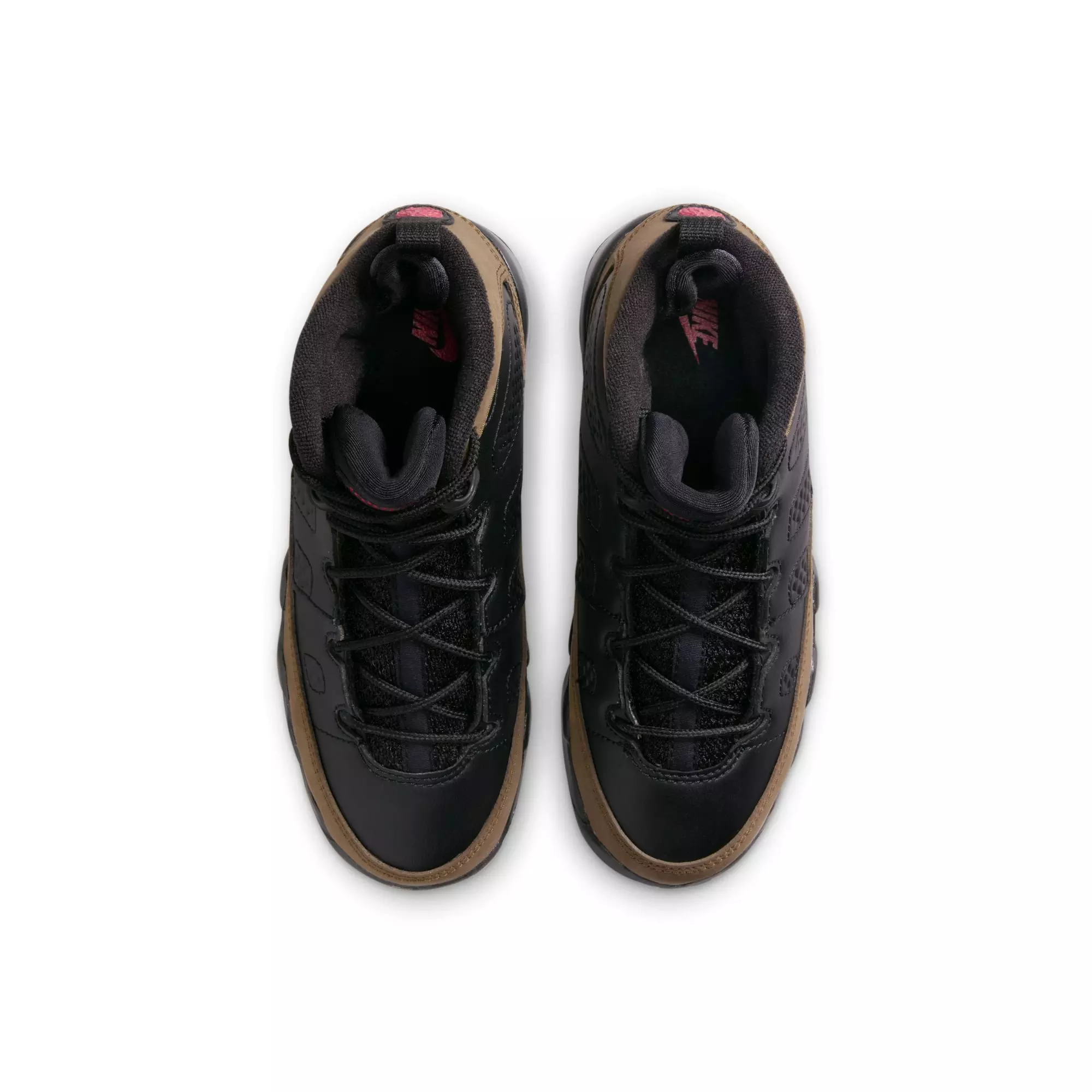 Jordan 9 Retro "Olive" Preschool Kids' Shoe - BLACK/TRUE RED/LIGHT OLIVE