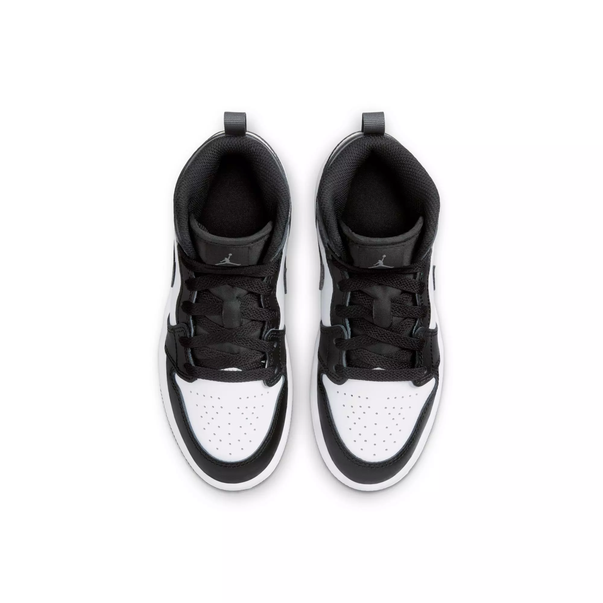 Jordan 1 Mid "Black/Iron Grey/White" Preschool Boys' Shoe - BLACK/GREY/WHITE