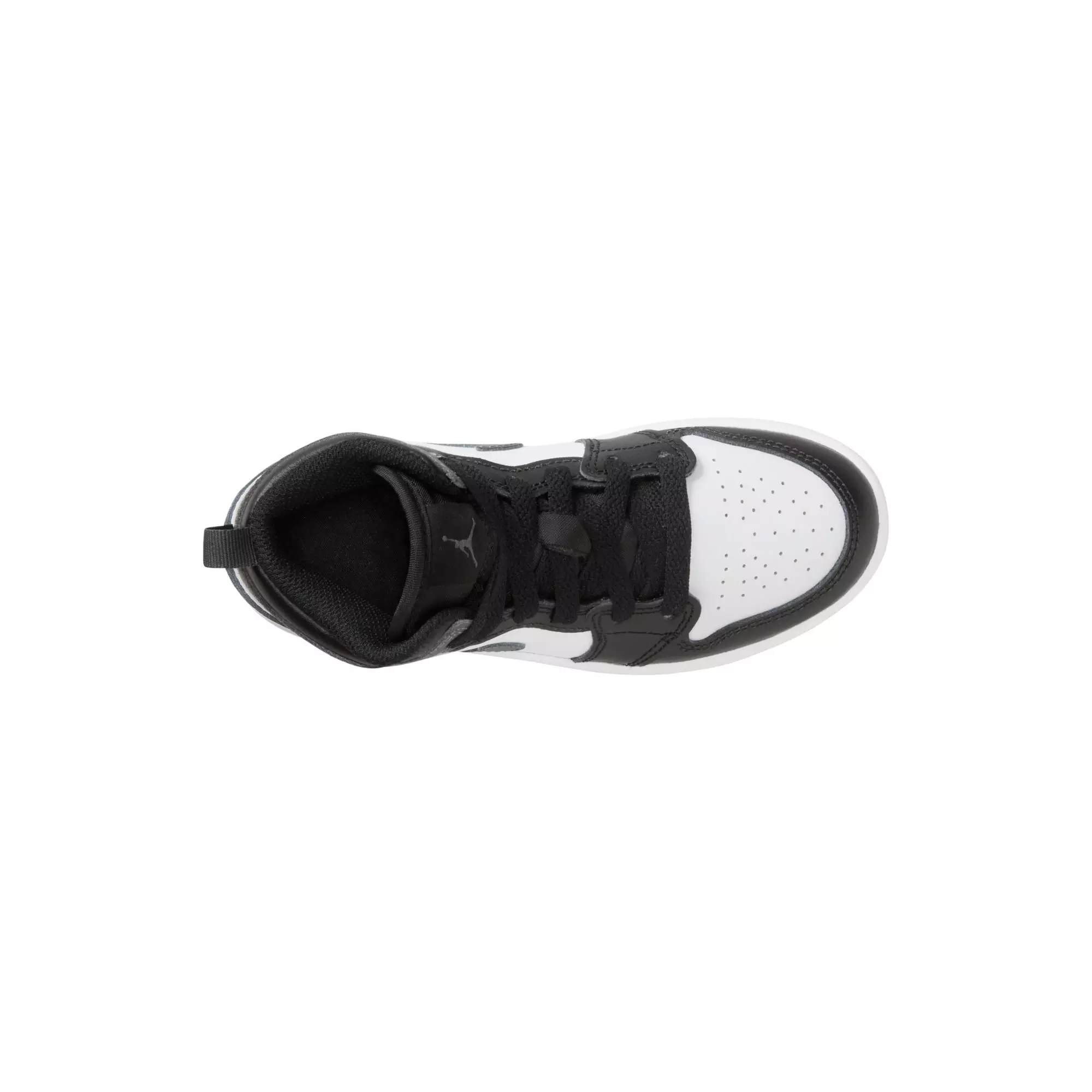 Jordan 1 Mid "Black/Iron Grey/White" Preschool Boys' Shoe - BLACK/GREY/WHITE