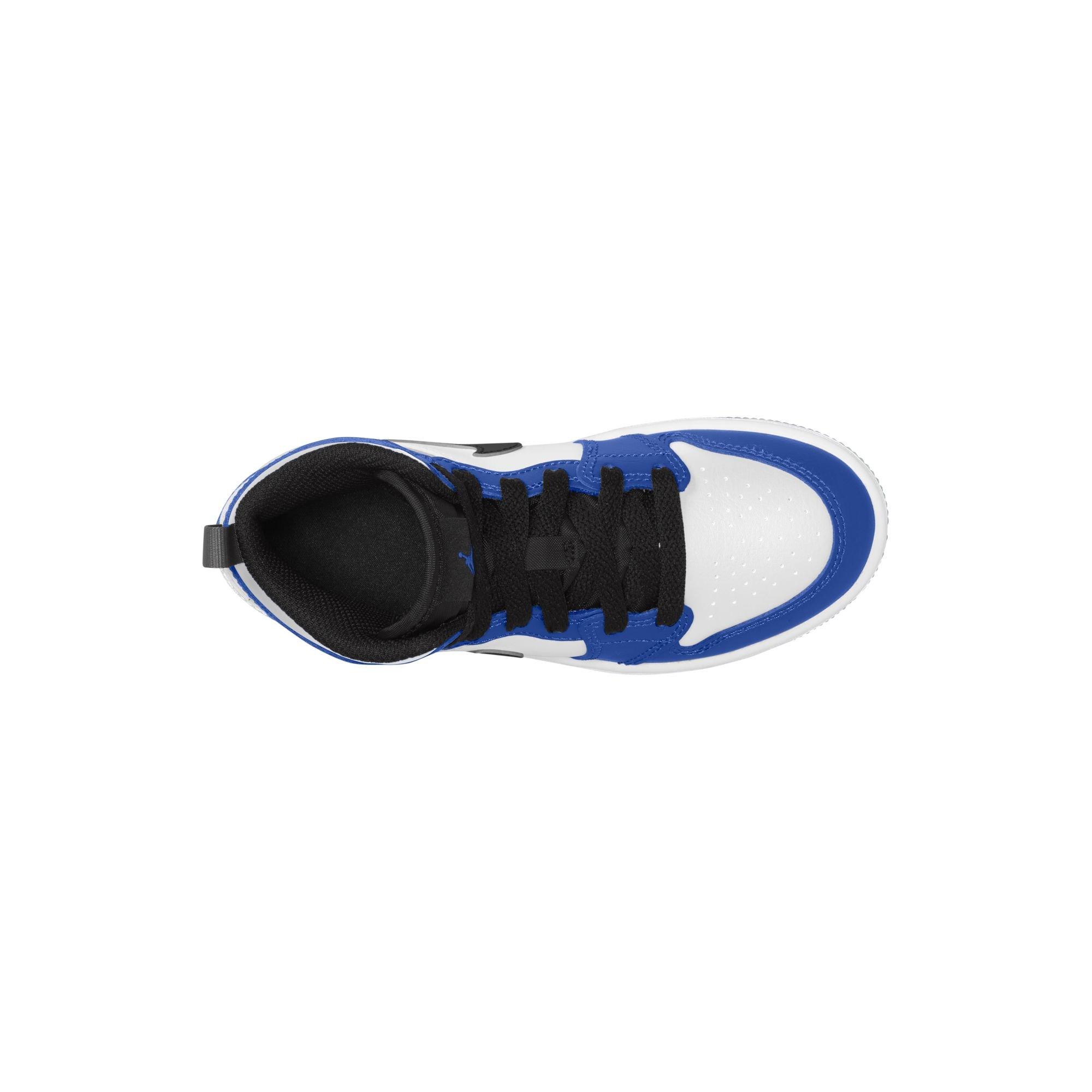 Jordan 1 Mid Preschool Boys' "Game Royal/Black/White" Shoe