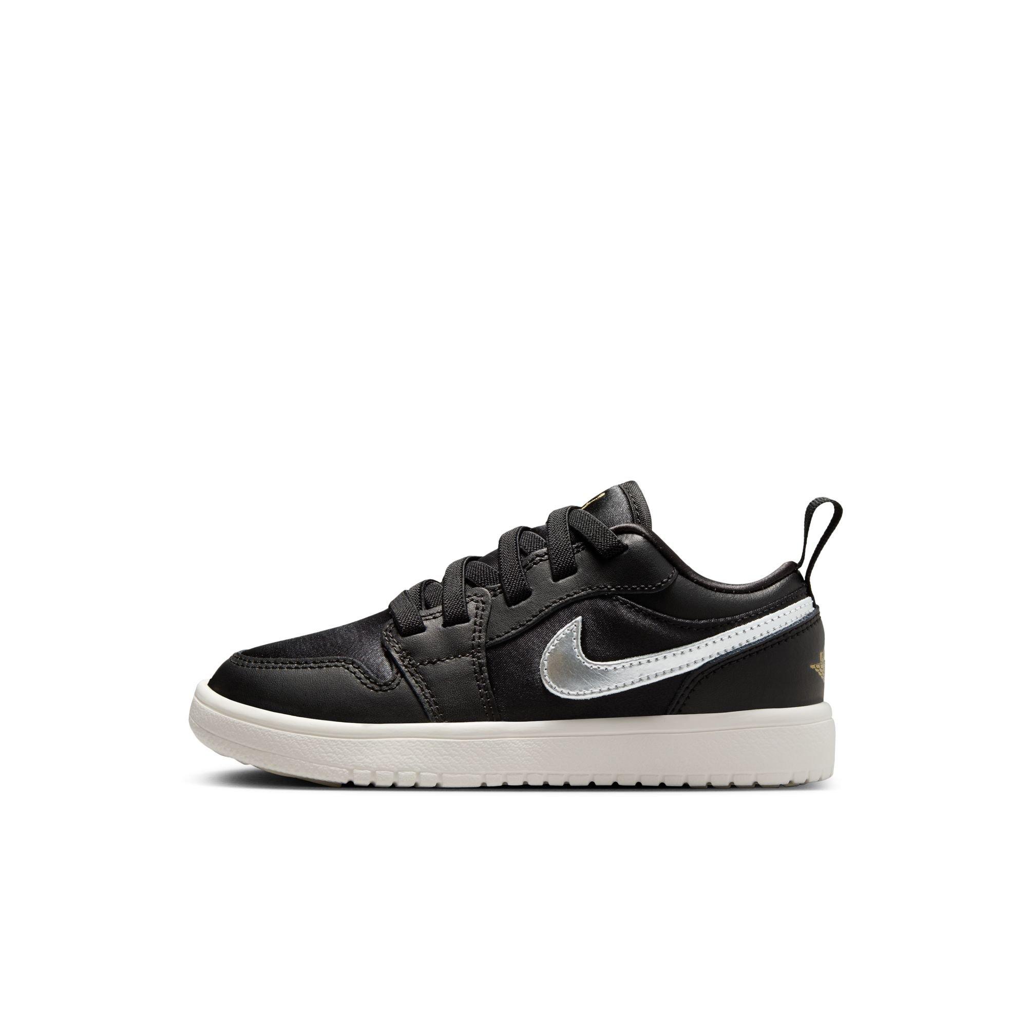Jordan 1 Low Alt SE Preschool Boys' "Black/Metallic Silver/Sail/Metallic Gold" Shoe