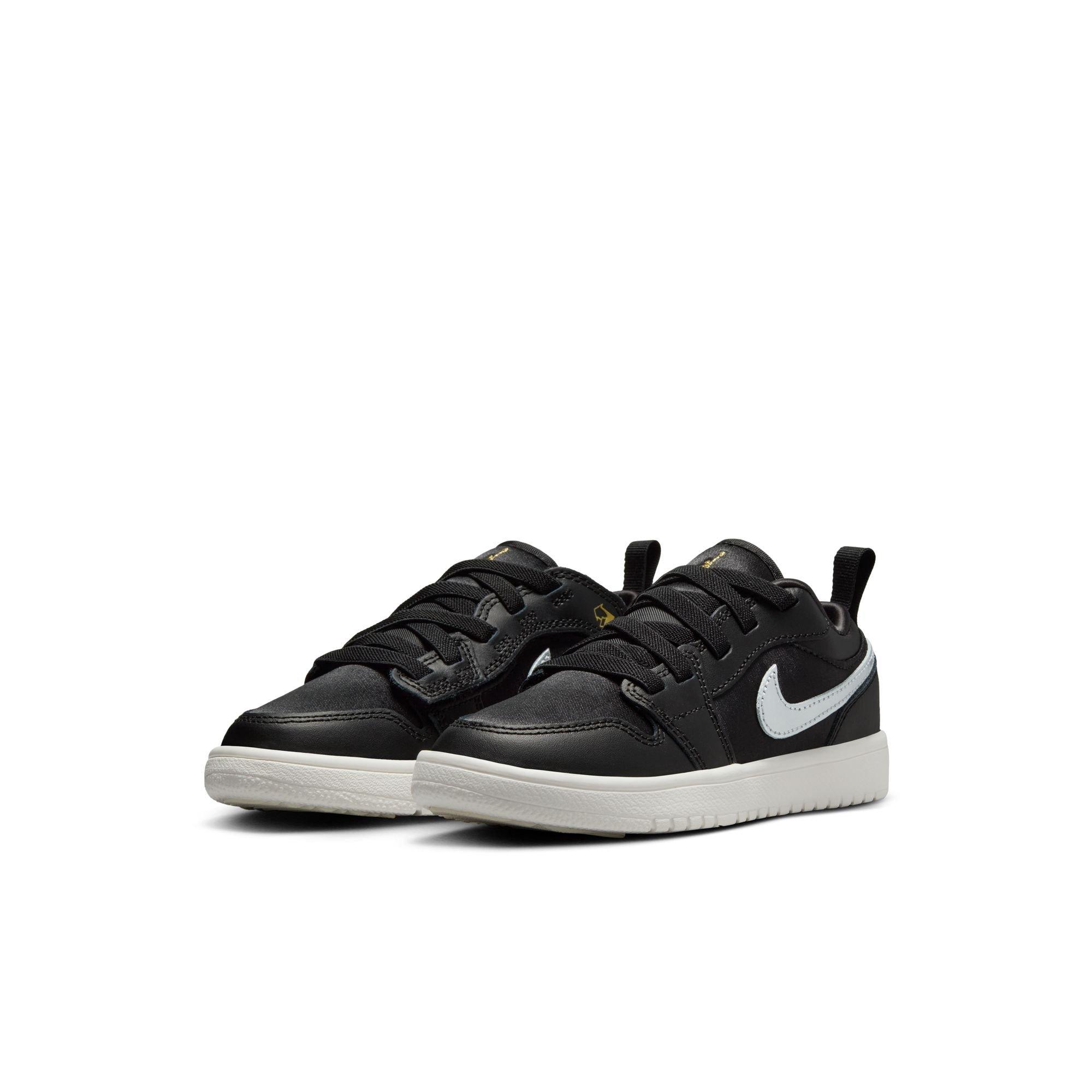 Jordan 1 Low Alt SE Preschool Boys' "Black/Metallic Silver/Sail/Metallic Gold" Shoe