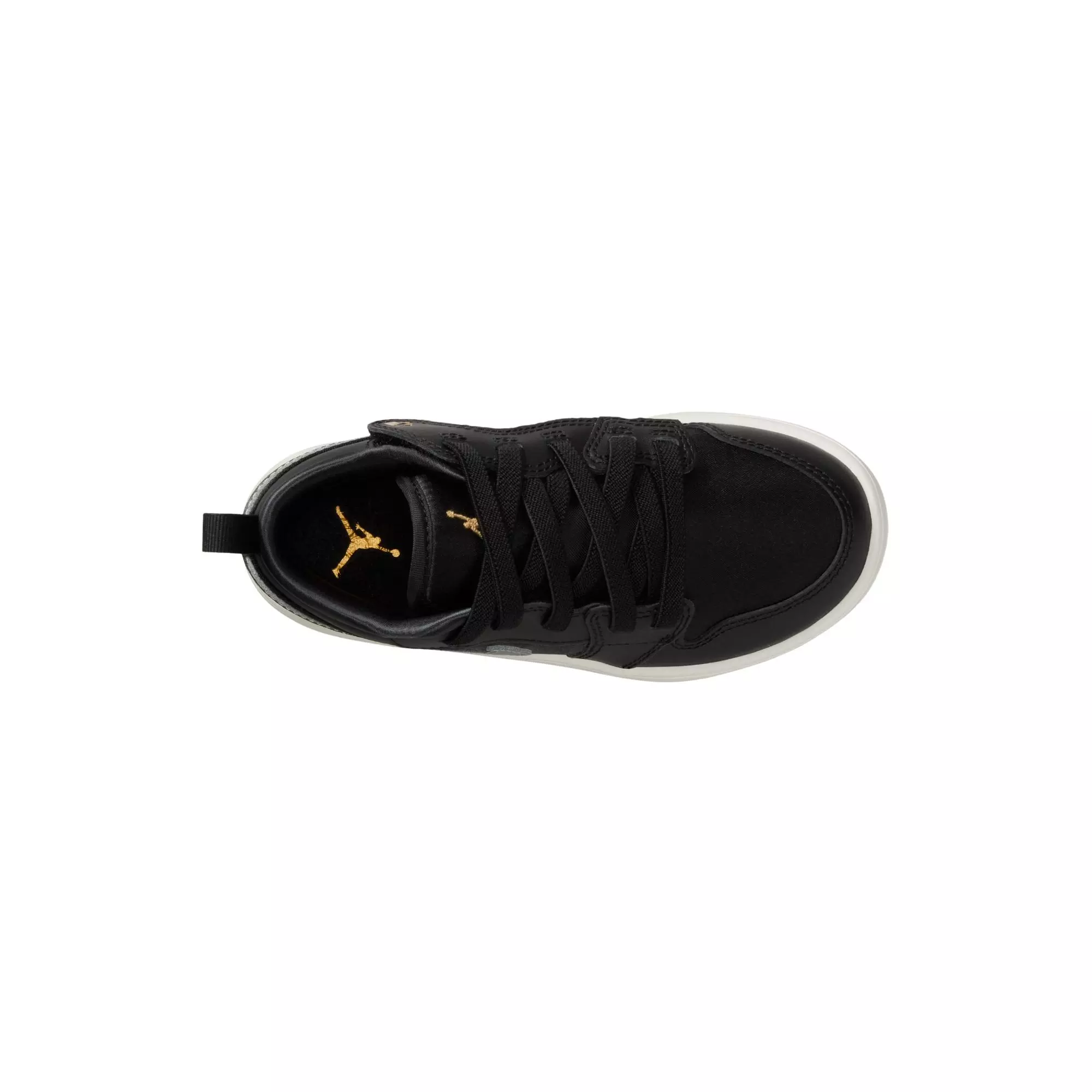Jordan 1 Low Alt SE "Black/Metallic Silver/Sail/Metallic Gold" Preschool Boys' Shoe - BLACK/SILVER