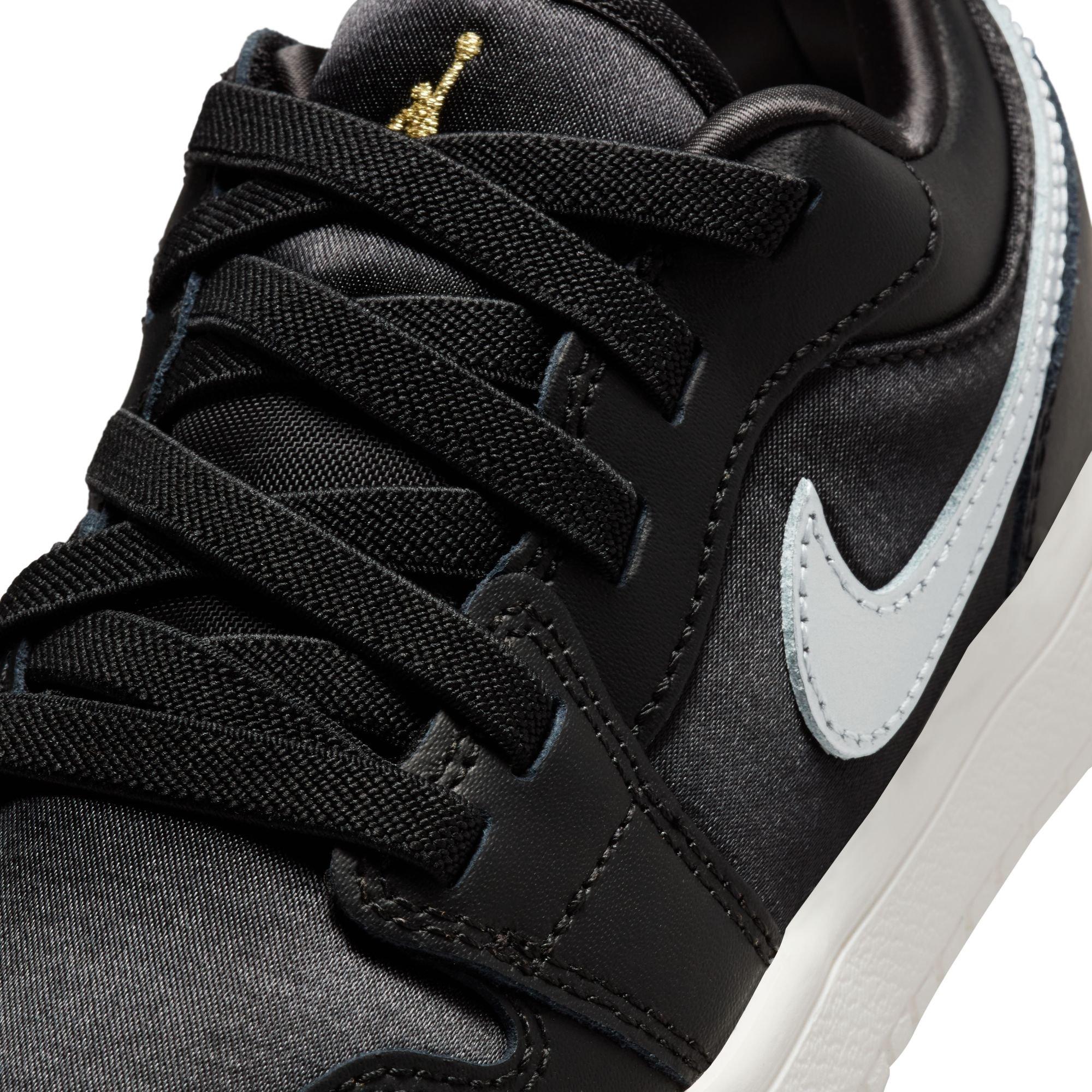 Jordan 1 Low Alt SE Preschool Boys' "Black/Metallic Silver/Sail/Metallic Gold" Shoe