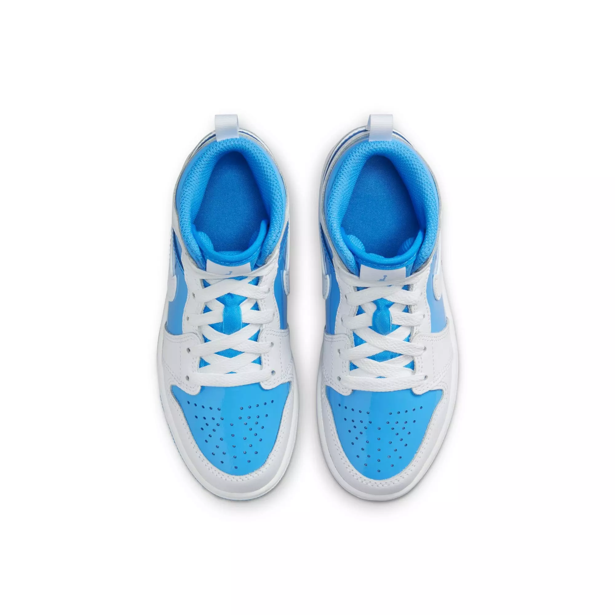 Jordan 1 Mid SE "White/Legend Blue" Preschool Boys' Shoe - WHITE/BLUE