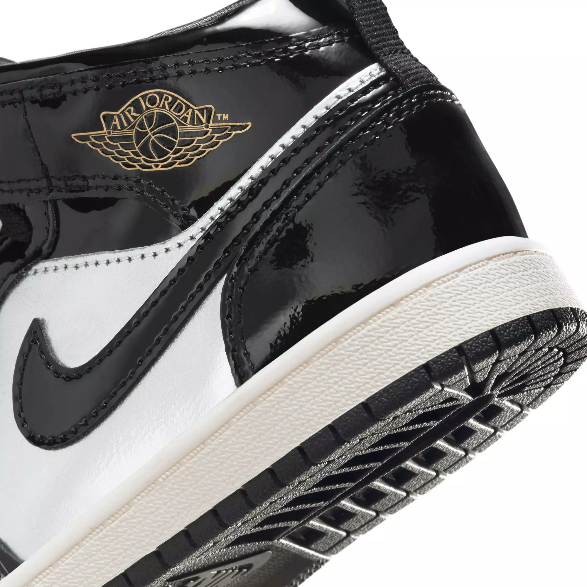 Jordan 1 Mid SE "Black/Metallic Gold/Metallic Silver" Preschool Boys' Shoe - BLACK/SILVER