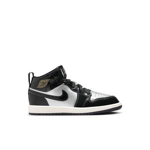 Jordan 1 Mid SE "Black/Varsity Maize/White" Preschool Boys' Shoe