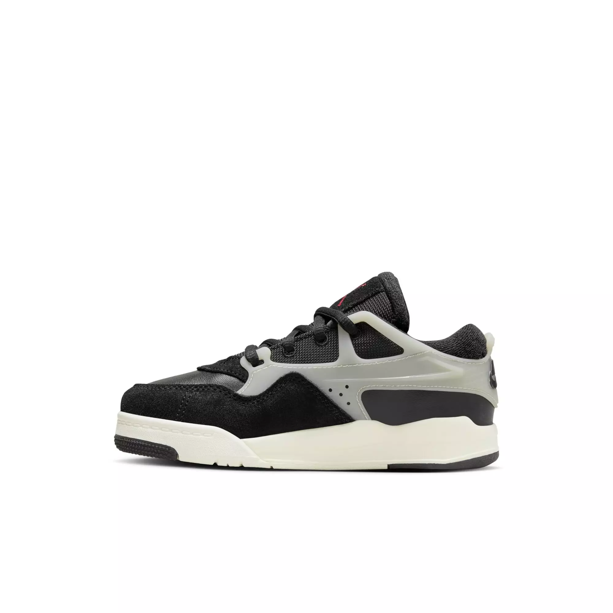 Jordan 4 RM "Black/Gym Red/Sail/Coconut Milk" Preschool Boys' Shoe - BLACK/TAN