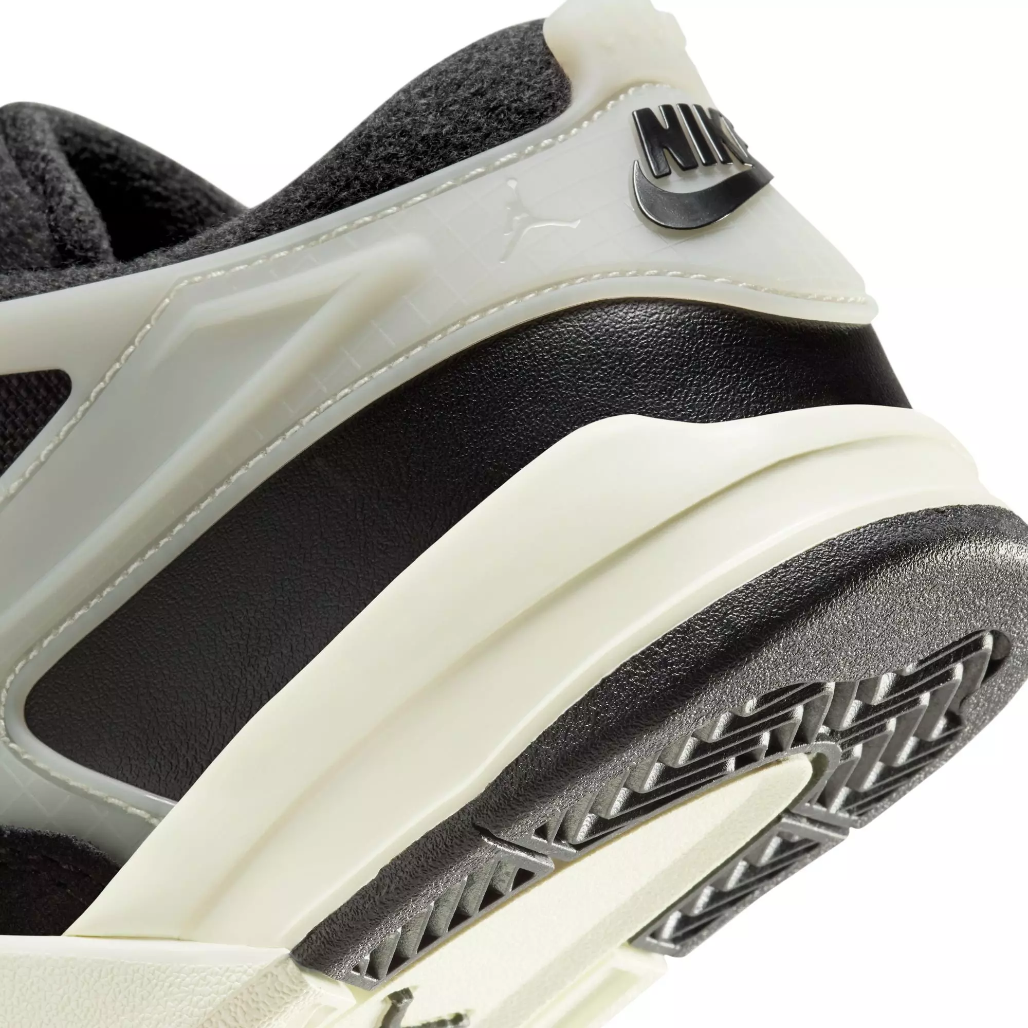 Jordan 4 RM "Black/Gym Red/Sail/Coconut Milk" Preschool Boys' Shoe - BLACK/TAN