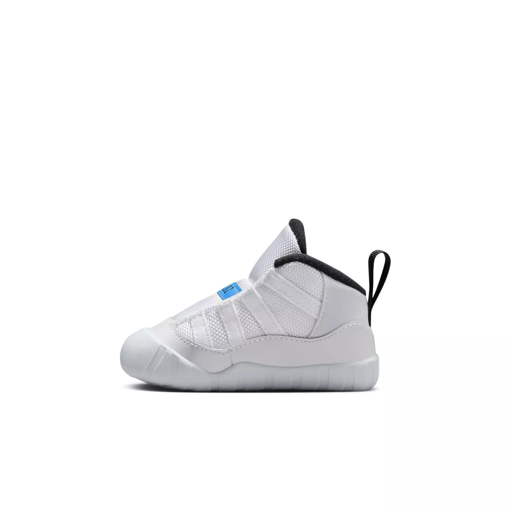 Jordan 11 Retro "Legend Blue" Crib Bootie - WHITE/LEGEND BLUE/BLACK