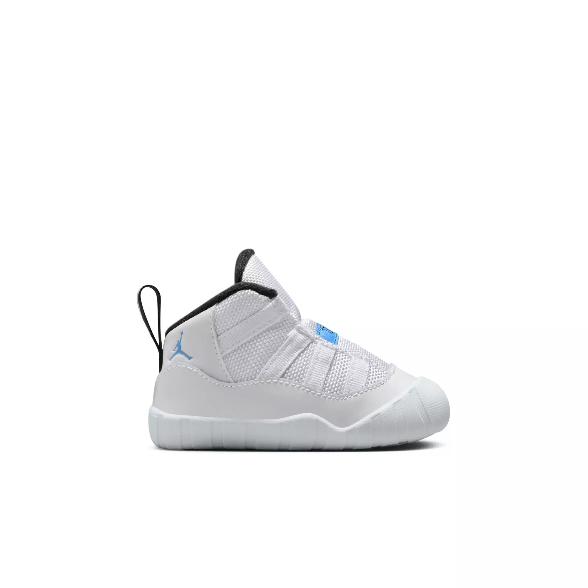 Jordan 11 Retro "Legend Blue" Crib Bootie - WHITE/LEGEND BLUE/BLACK