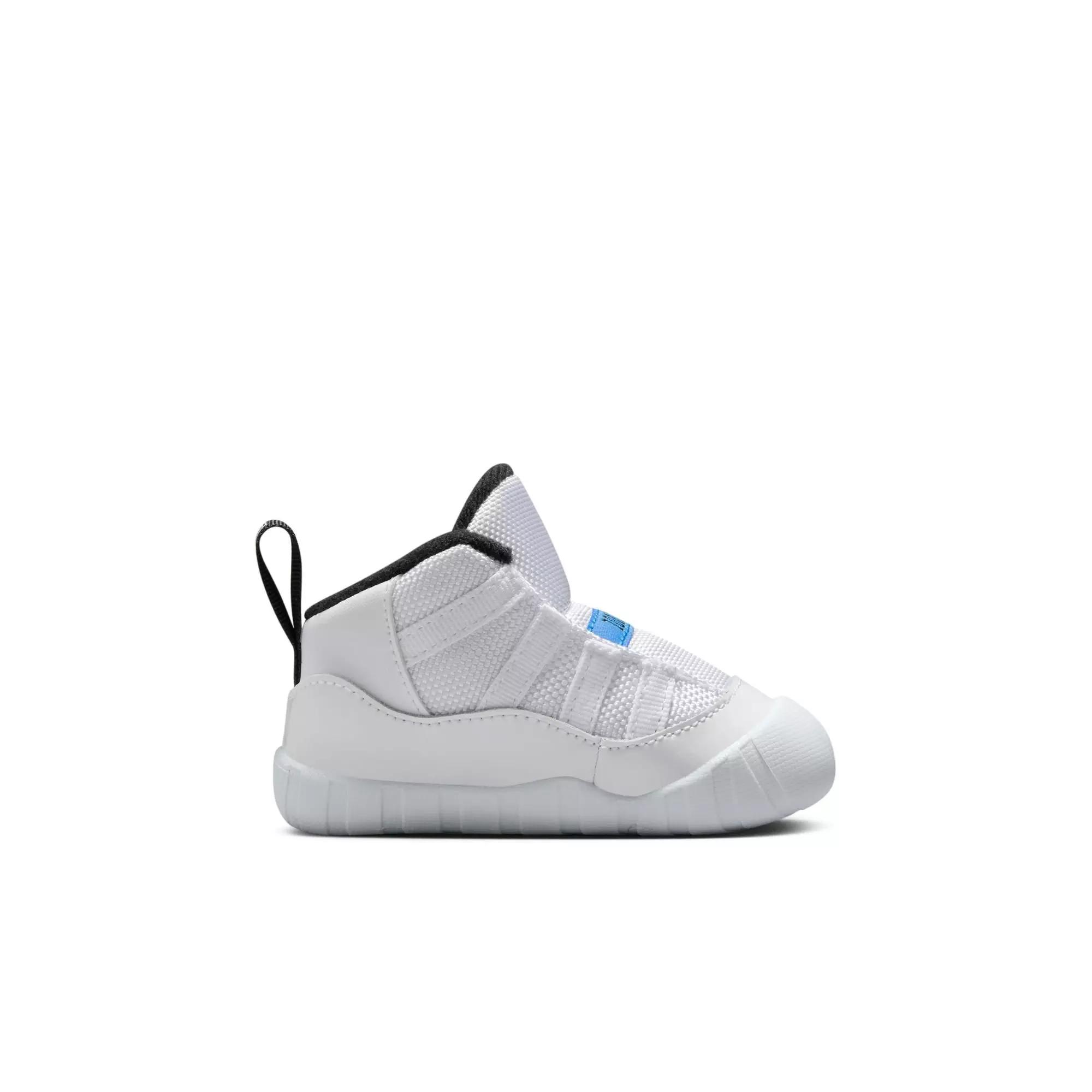 Jordan 11 Retro "Legend Blue" Crib Bootie - WHITE/LEGEND BLUE/BLACK