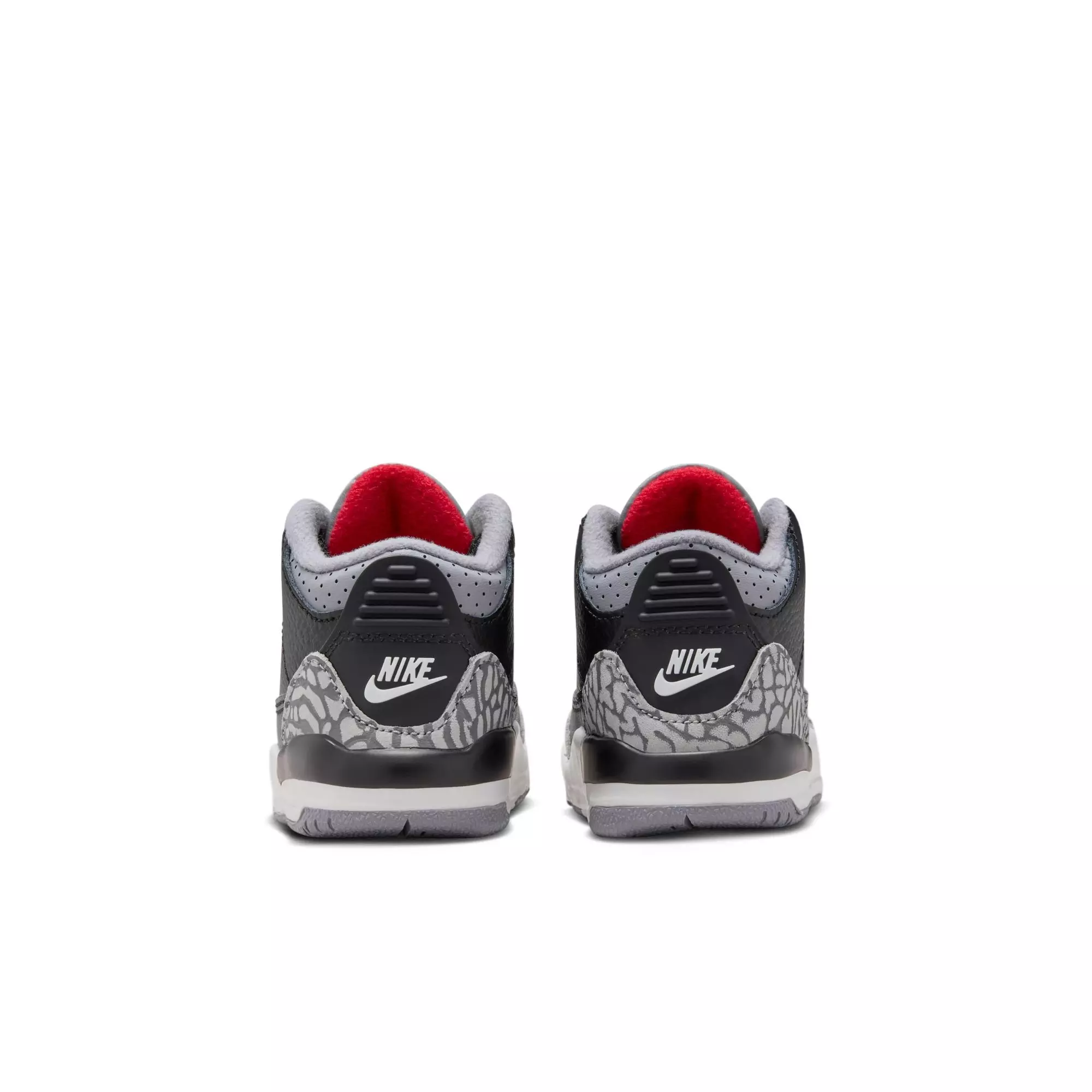 Jordan 3 Retro "Black Cement" Toddler Kids' Shoe - BLACK/FIRE RED/CEMENT GREY