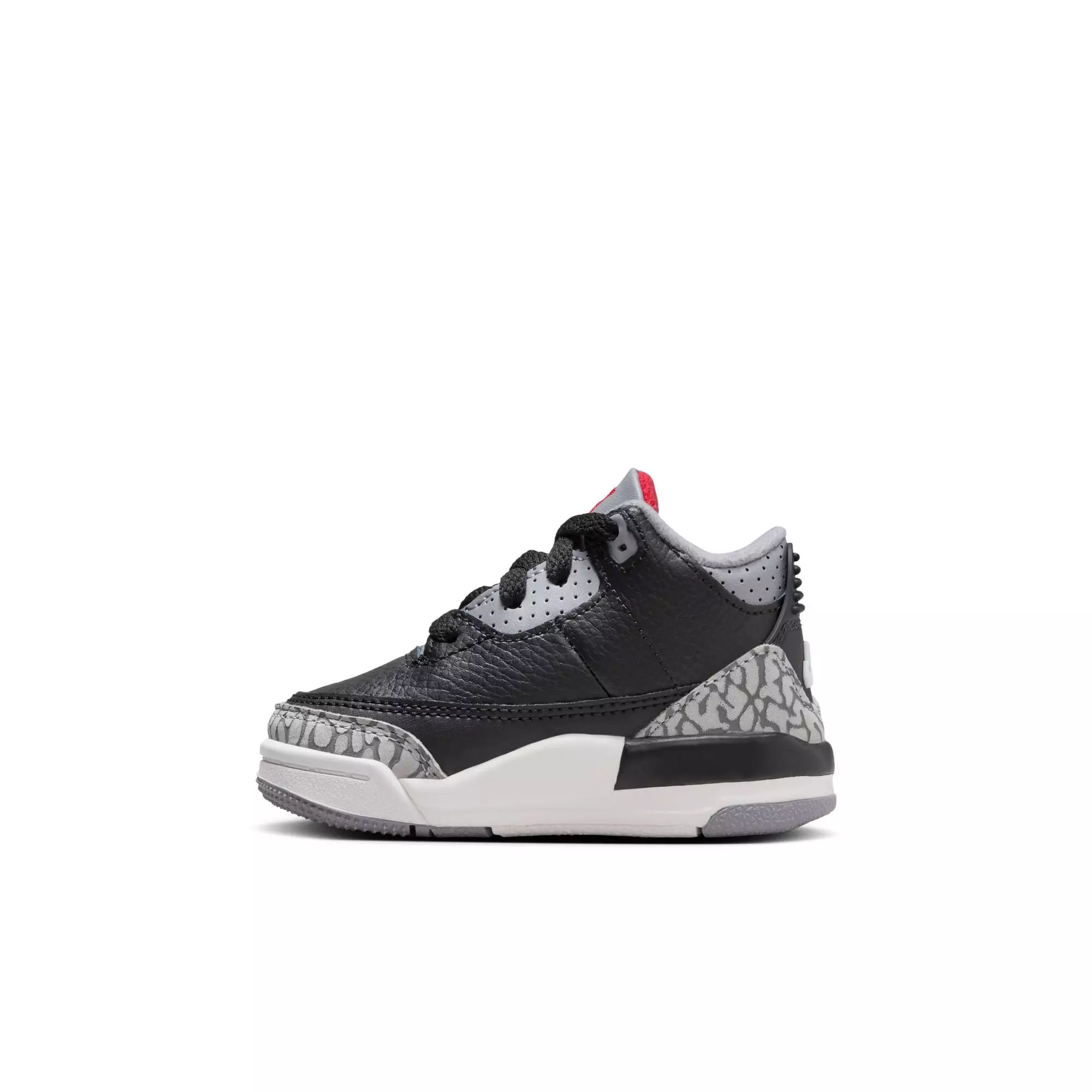 Jordan 3 Retro "Black Cement" Toddler Kids' Shoe - BLACK/FIRE RED/CEMENT GREY
