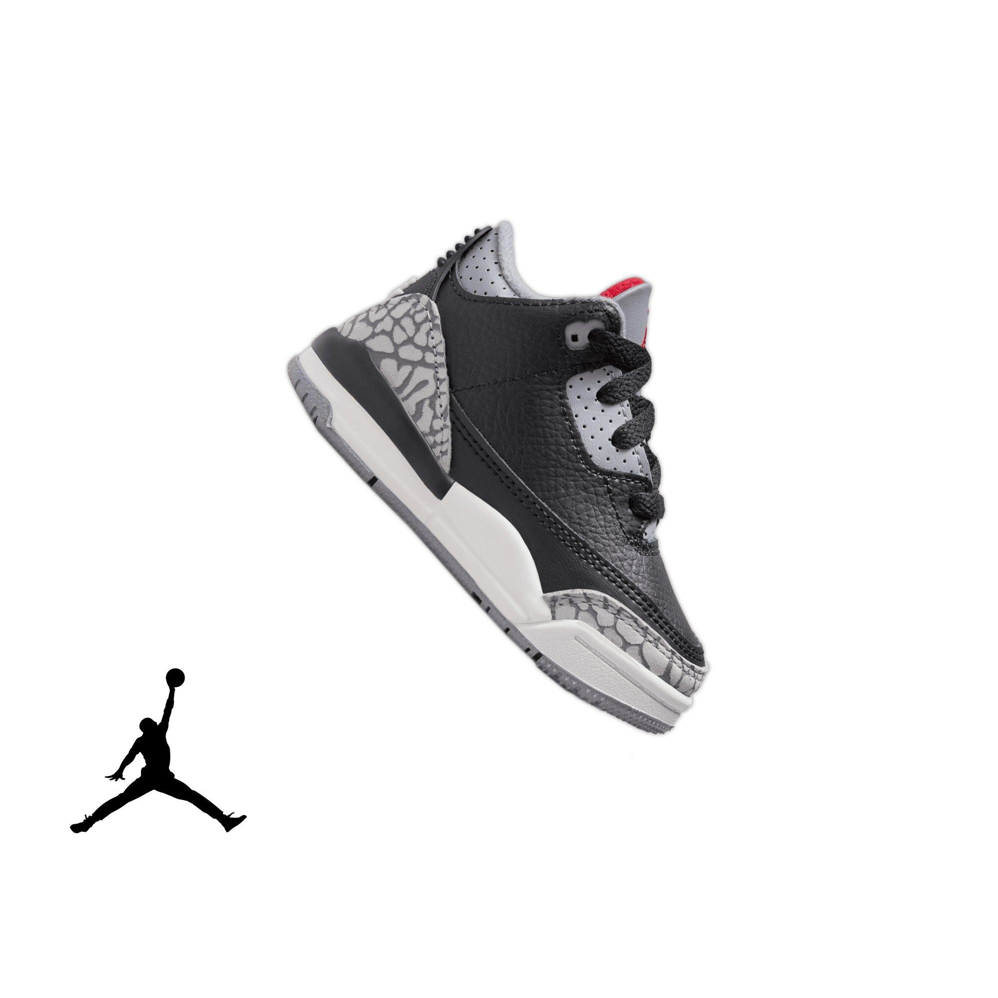 Jordan 3 Retro "Black Cement" Toddler Kids' Shoe