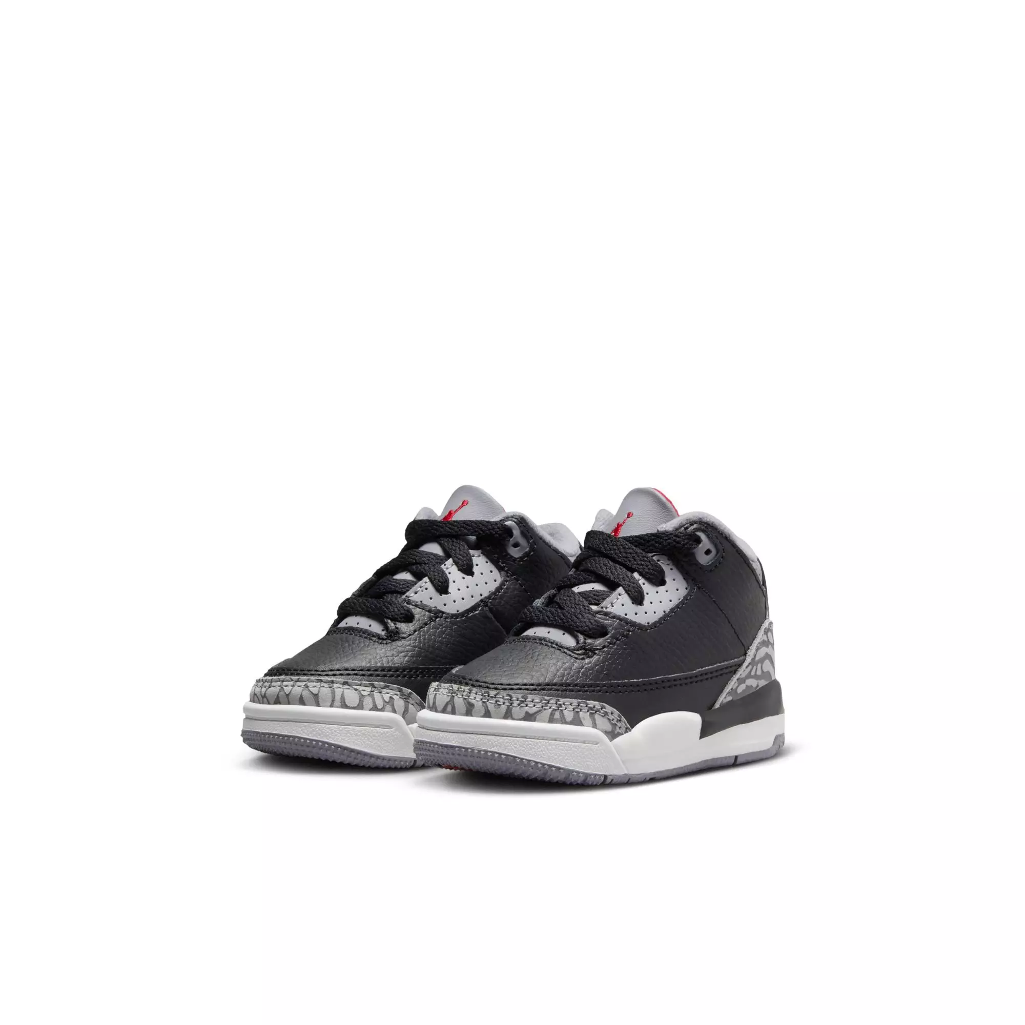 Jordan 3 Retro "Black Cement" Toddler Kids' Shoe - BLACK/FIRE RED/CEMENT GREY