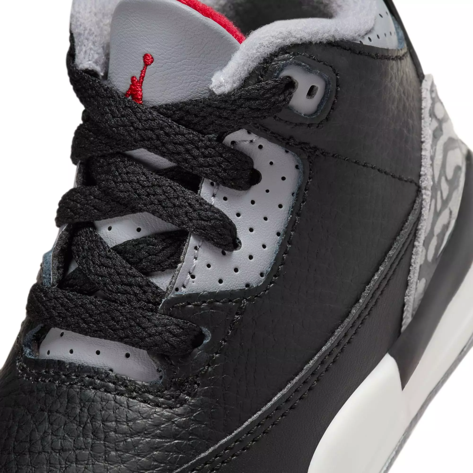Jordan 3 Retro "Black Cement" Toddler Kids' Shoe - BLACK/FIRE RED/CEMENT GREY