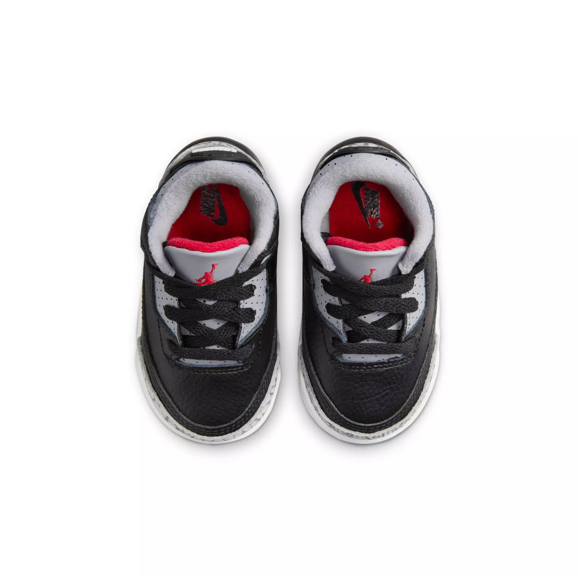 Jordan 3 Retro "Black Cement" Toddler Kids' Shoe - BLACK/FIRE RED/CEMENT GREY