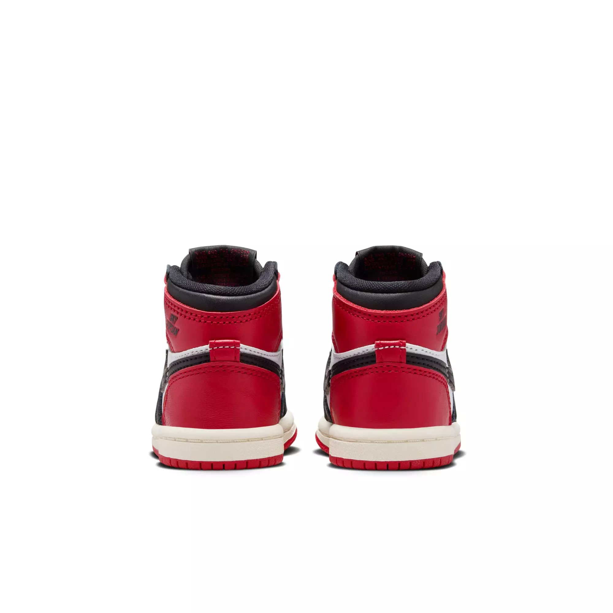 Jordan 1 Retro High OG "Black Toe" Toddler Kids' Shoe - WHITE/BLACK/VARSITY RED