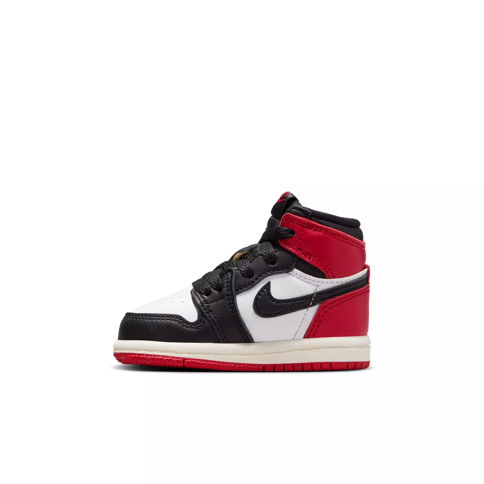 Jordan 1 Retro High OG "Black Toe" Toddler Kids' Shoe - WHITE/BLACK/VARSITY RED