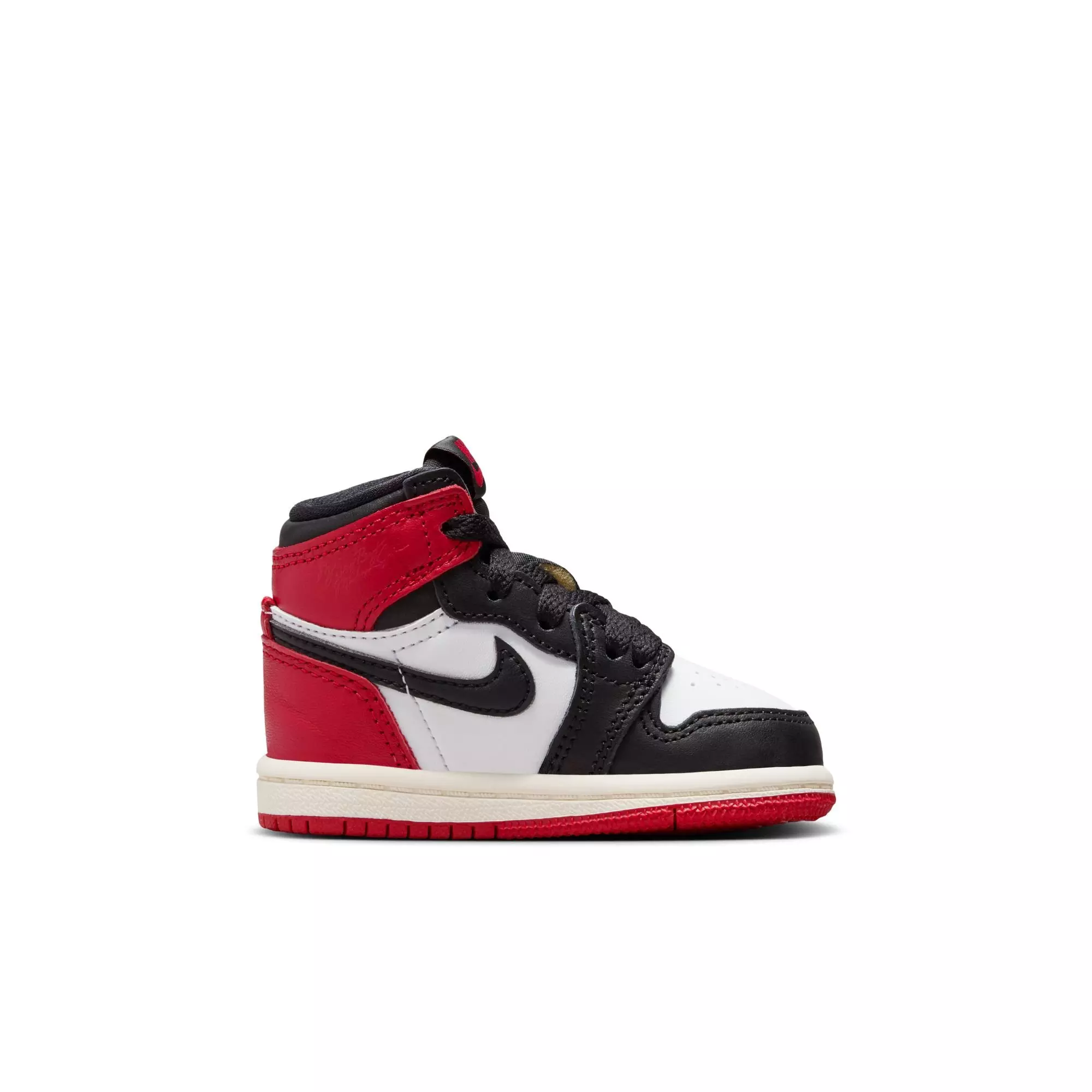 Jordan 1 Retro High OG "Black Toe" Toddler Kids' Shoe - WHITE/BLACK/VARSITY RED