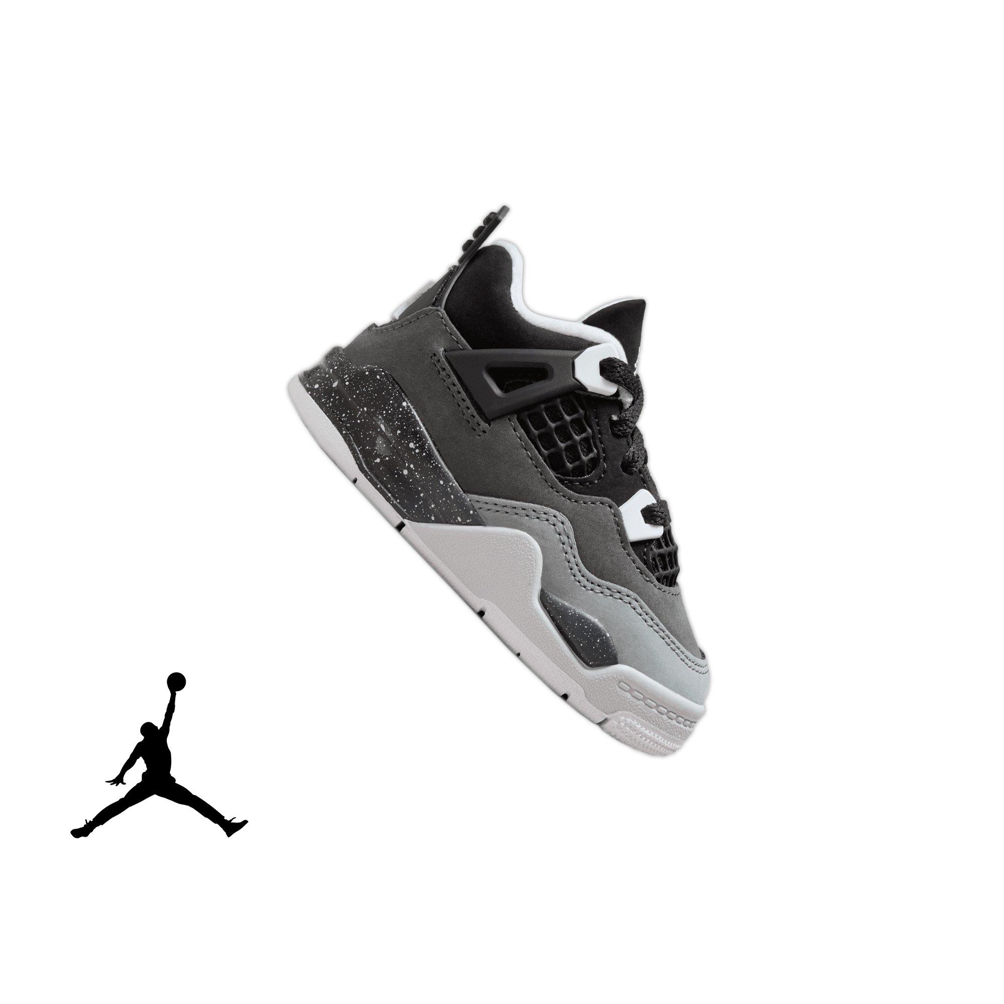 Jordan 4 Retro "Fear" Toddler Kids' Shoe - BLACK/WHITE/ANTHRACITE