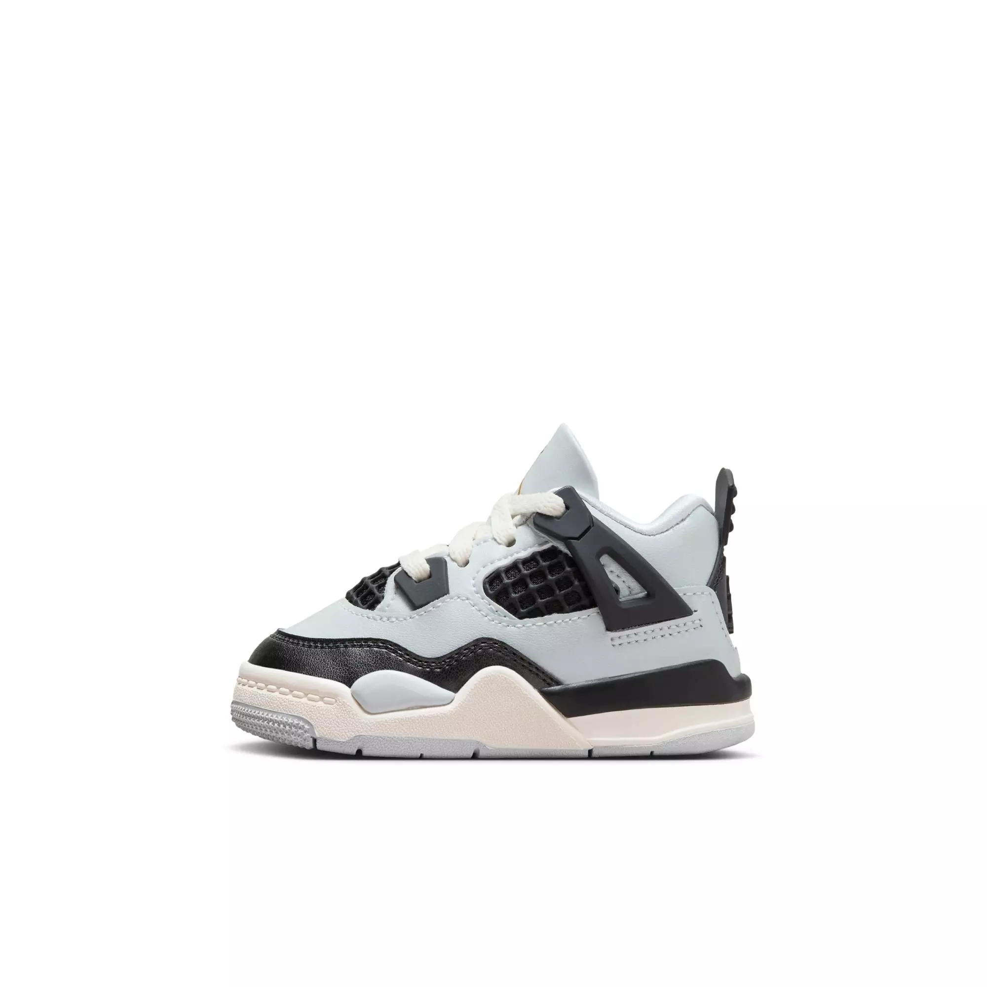 Jordan 4 Retro "Pure Platinum" Toddler Kids' Shoe - PURE PLATINUM/METALLIC GOLD/BLACK