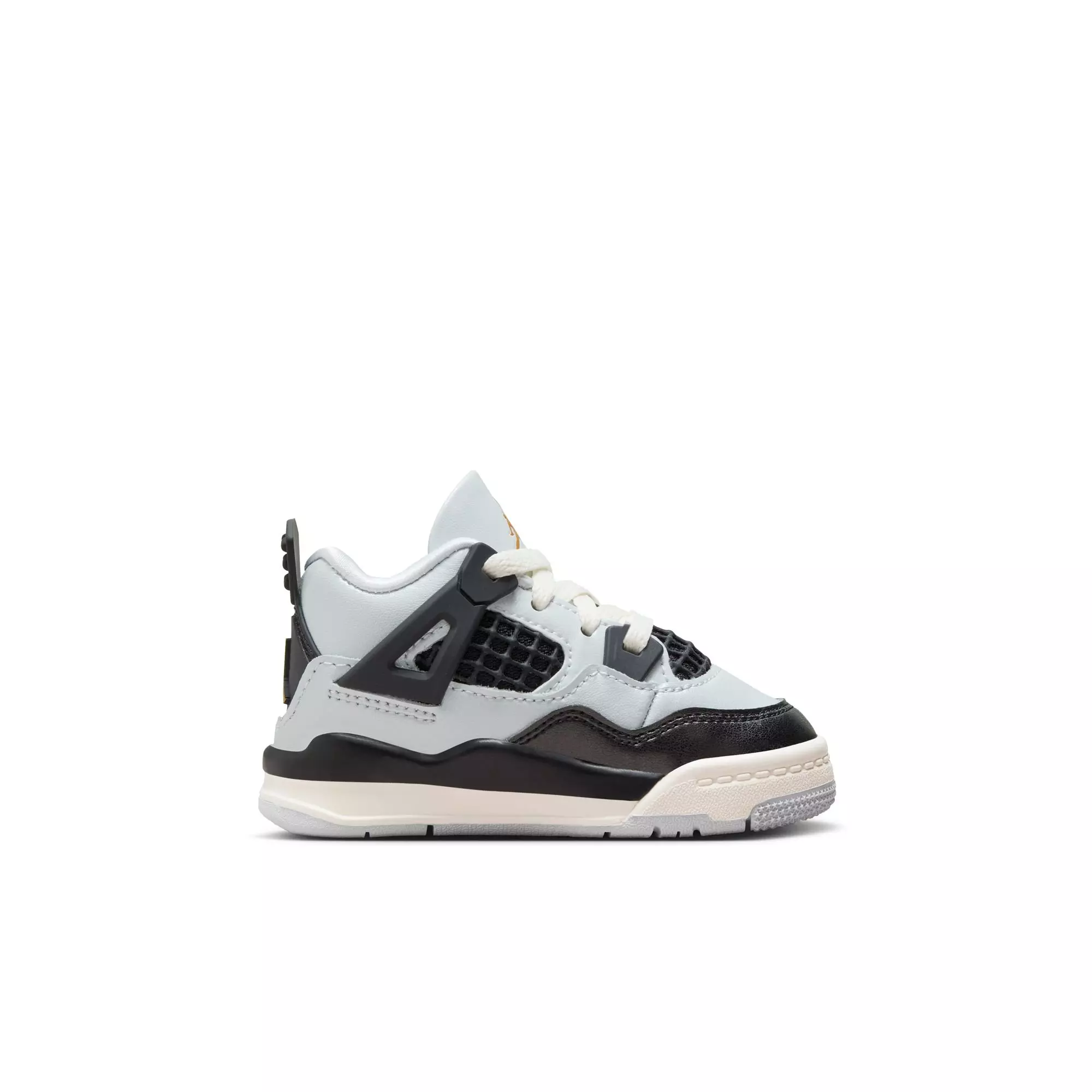 Jordan 4 Retro "Pure Platinum" Toddler Kids' Shoe - PURE PLATINUM/METALLIC GOLD/BLACK