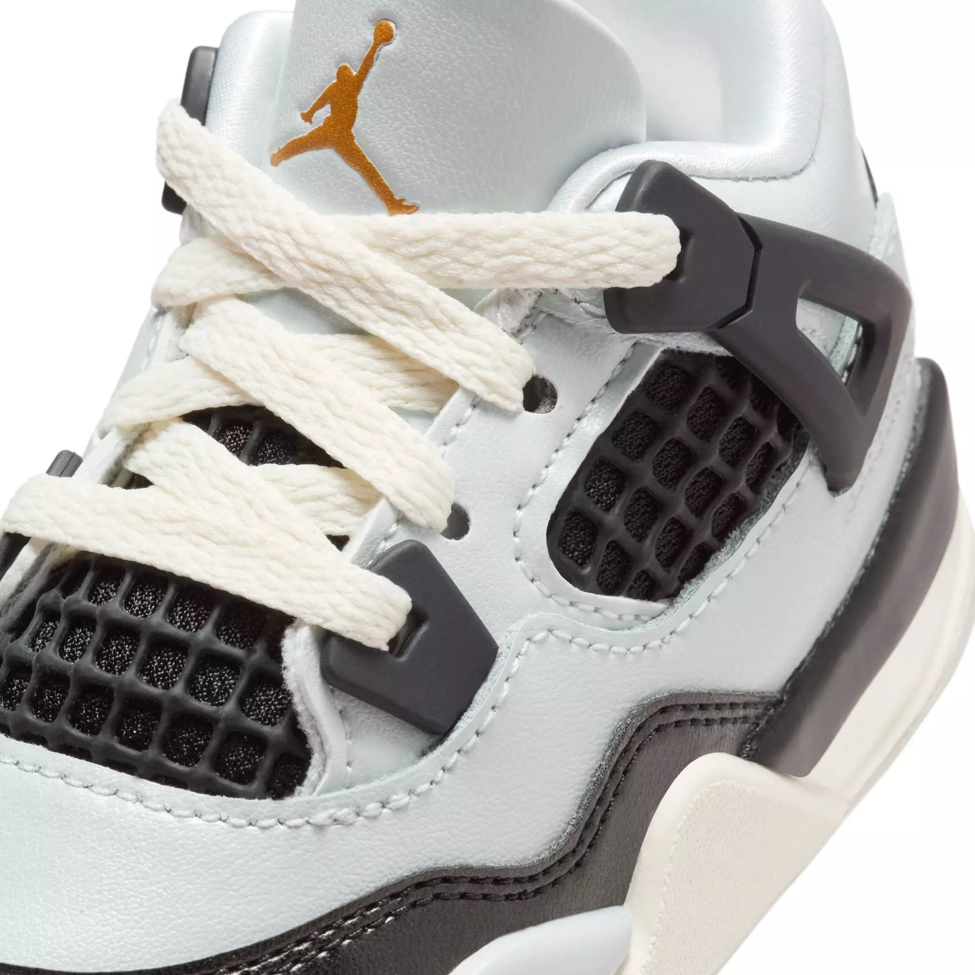 Jordan 4 Retro "Pure Platinum" Toddler Kids' Shoe - PURE PLATINUM/METALLIC GOLD/BLACK