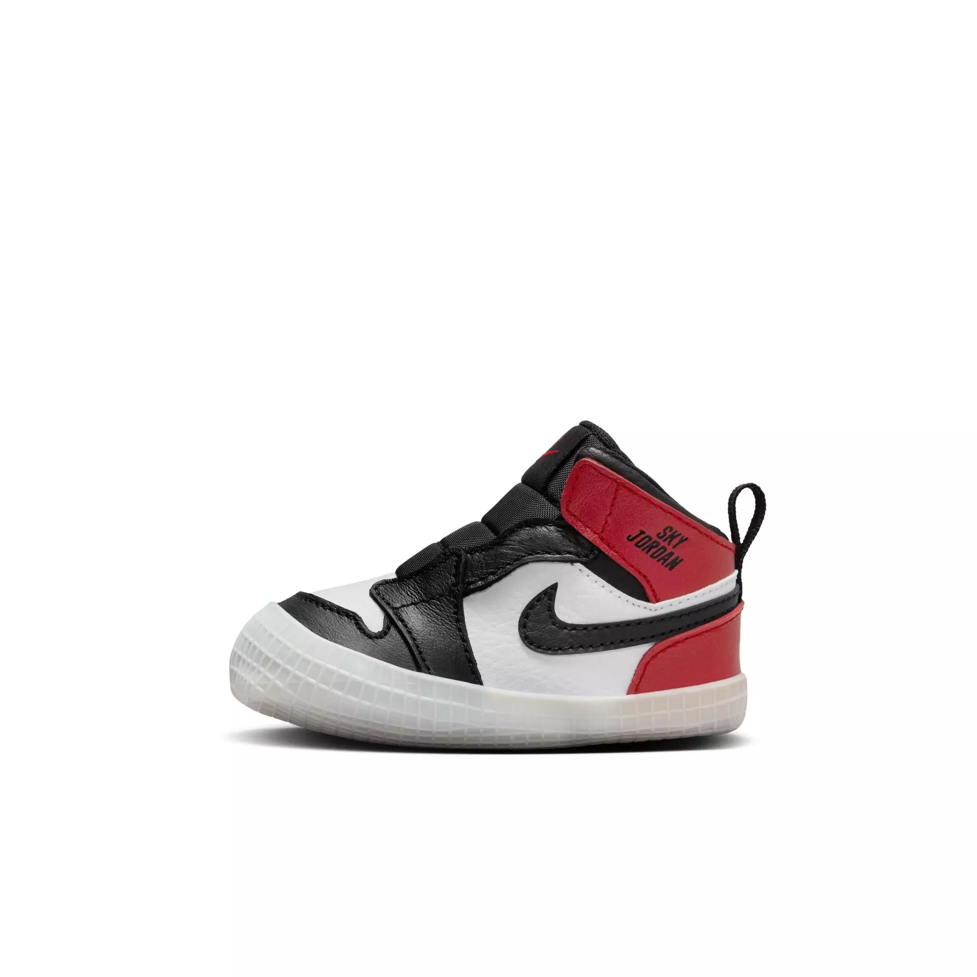 Jordan 1 Retro High OG "Black Toe" Crib Bootie - BLACK/VARSITY RED/WHITE