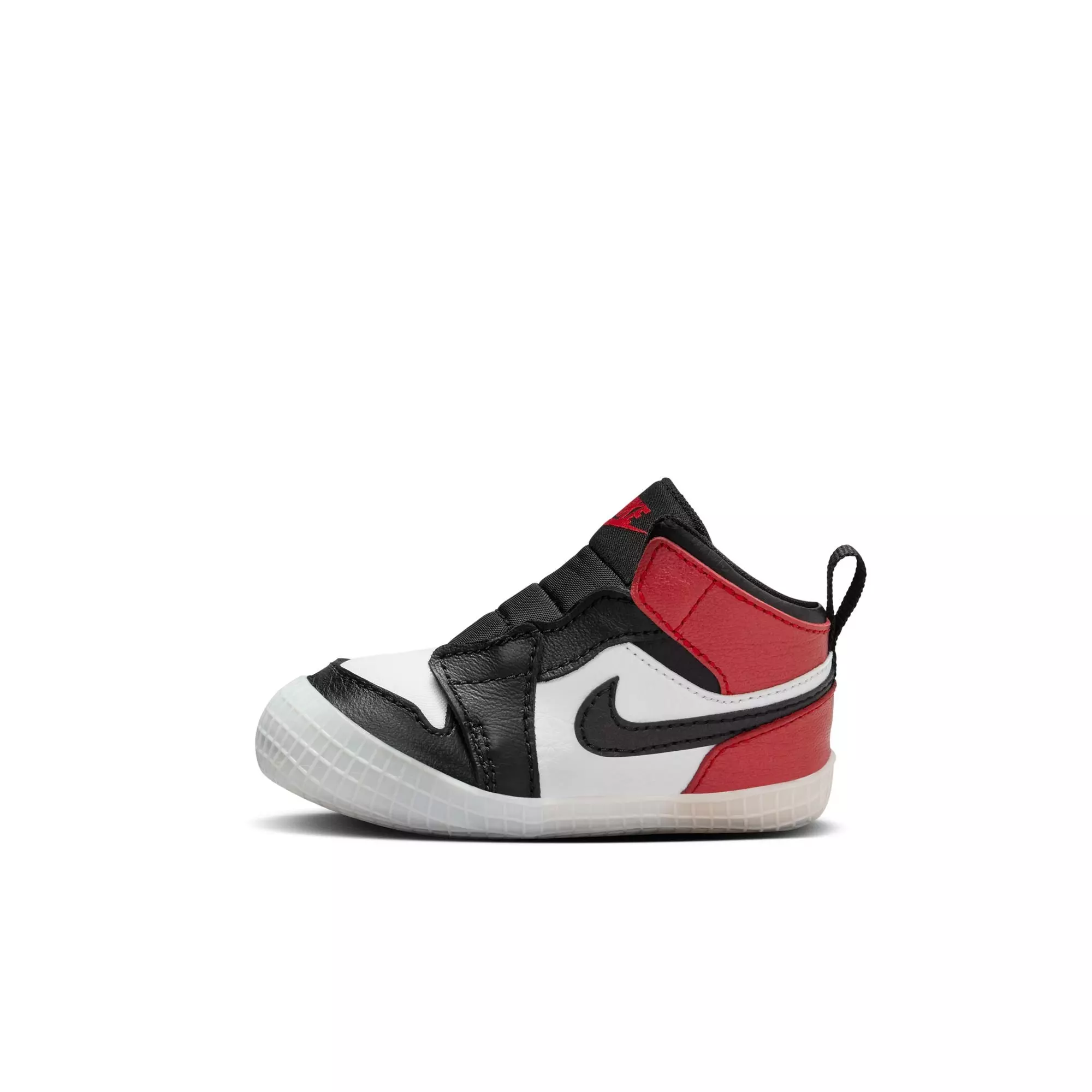 Jordan 1 Retro High OG "Black Toe" Crib Bootie - BLACK/VARSITY RED/WHITE