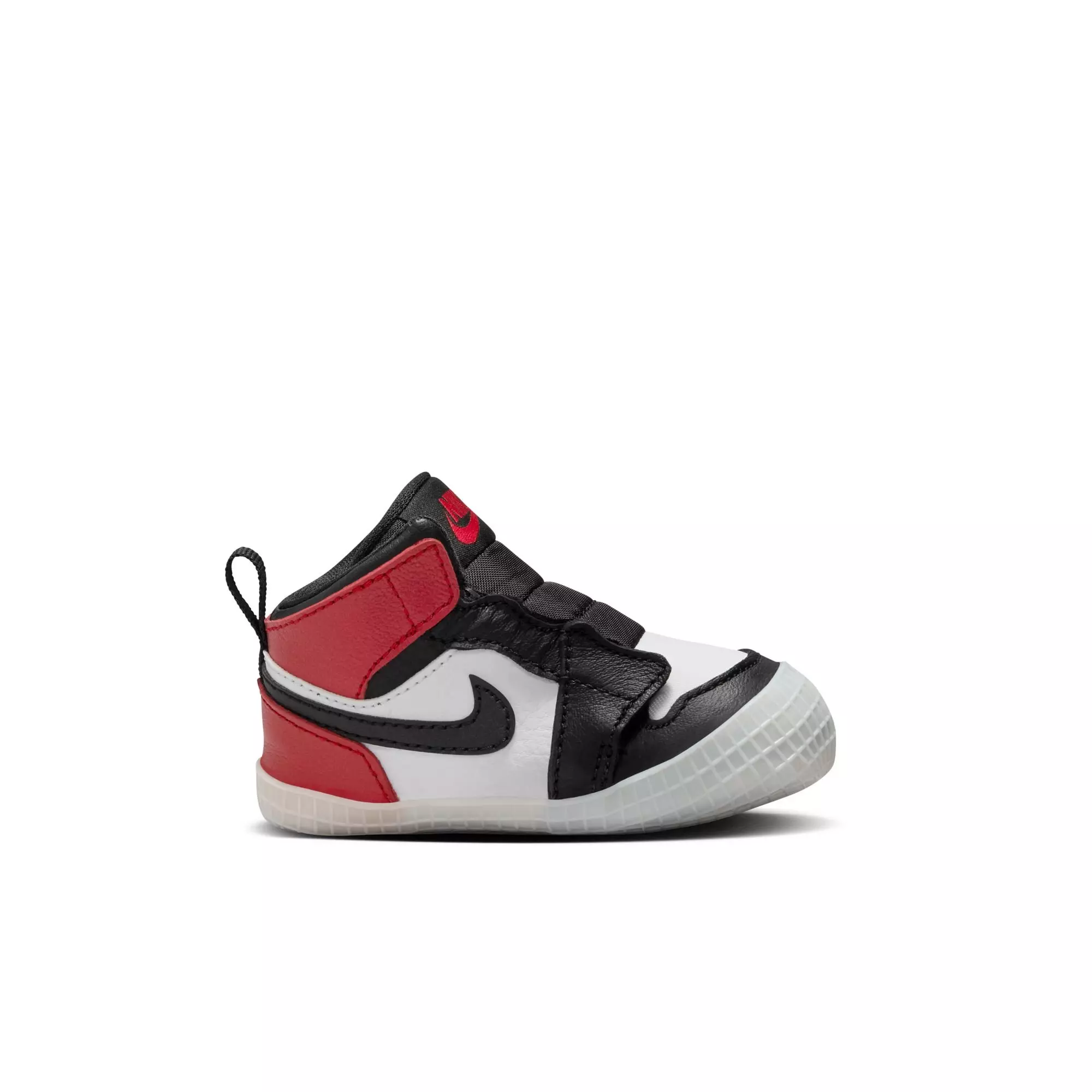 Jordan 1 Retro High OG "Black Toe" Crib Bootie - BLACK/VARSITY RED/WHITE