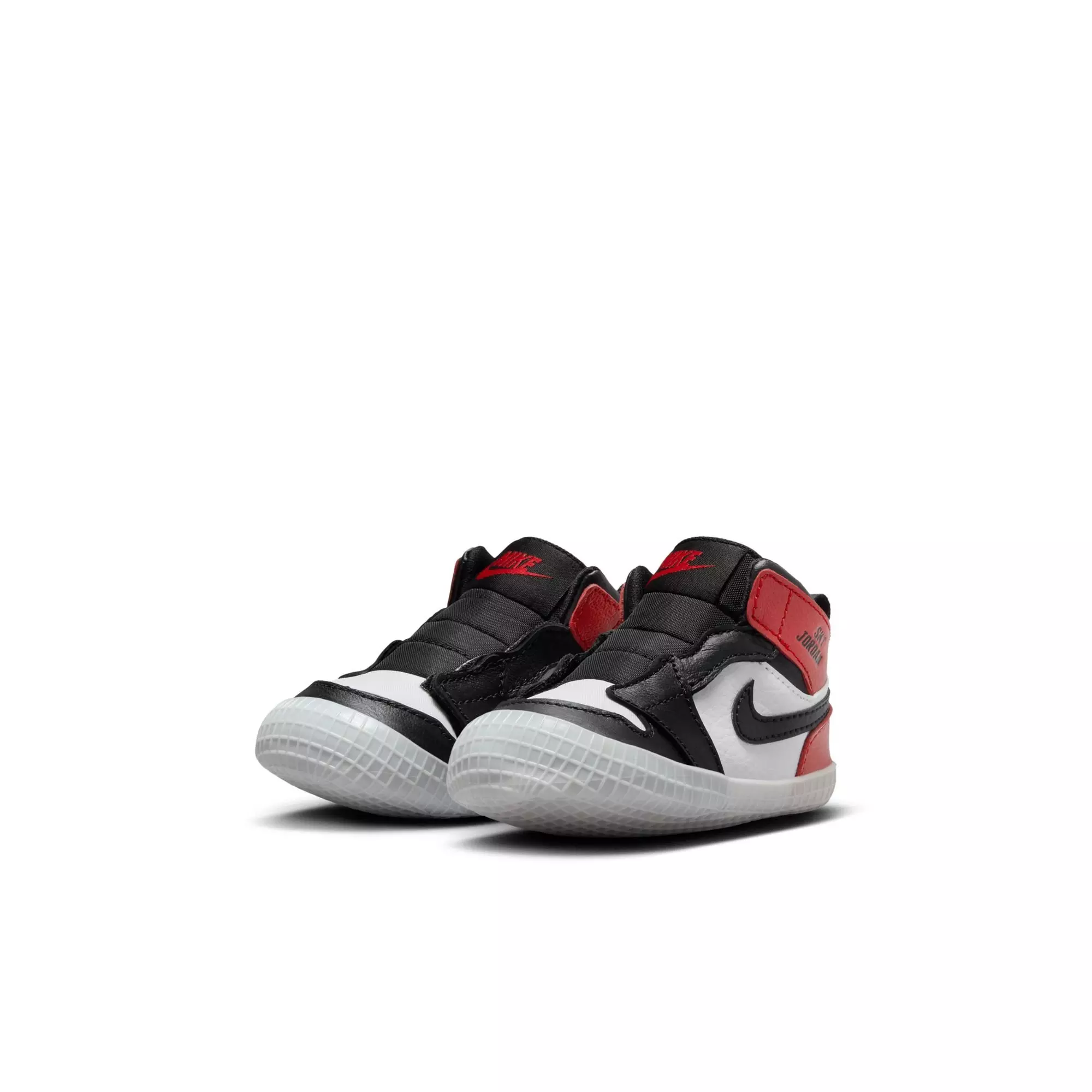 Jordan 1 Retro High OG "Black Toe" Crib Bootie - BLACK/VARSITY RED/WHITE