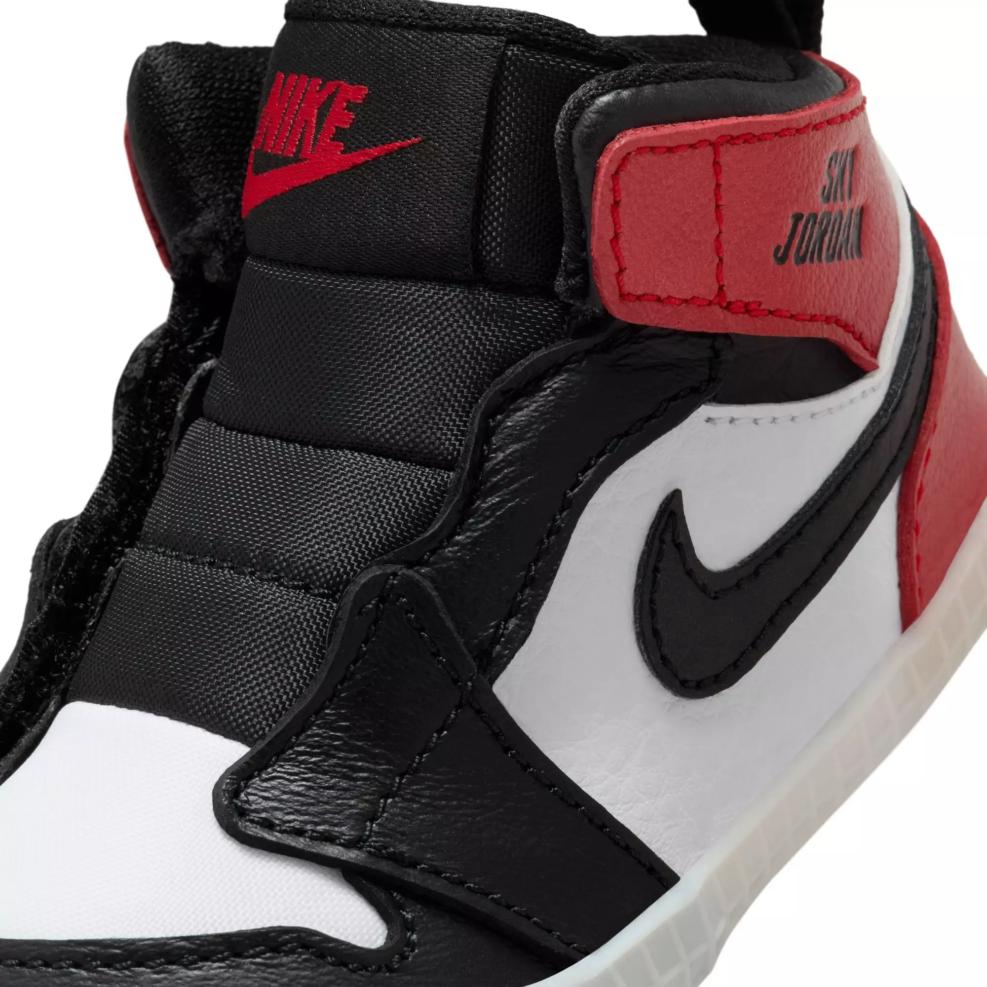 Jordan 1 Retro High OG "Black Toe" Crib Bootie - BLACK/VARSITY RED/WHITE
