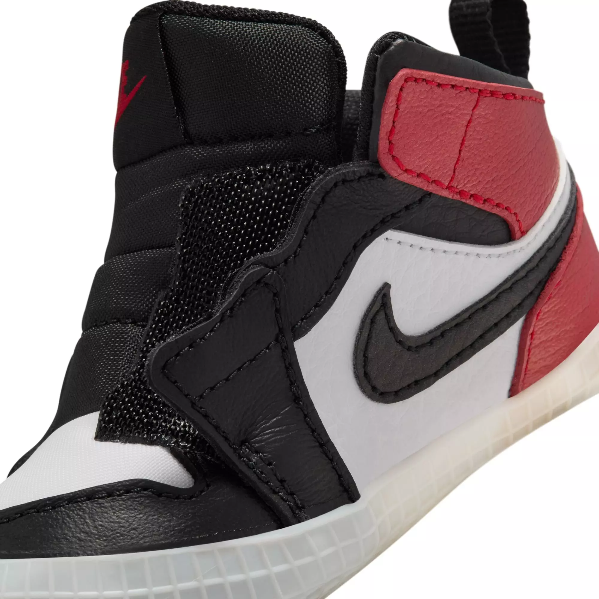 Jordan 1 Retro High OG "Black Toe" Crib Bootie - BLACK/VARSITY RED/WHITE