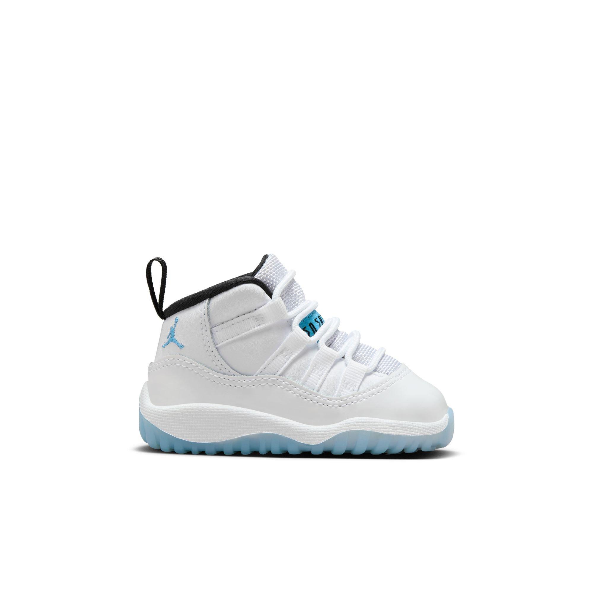 Jordan 11 Retro "Legend Blue" Toddler Kids' Shoe - WHITE/LEGEND BLUE/BLACK