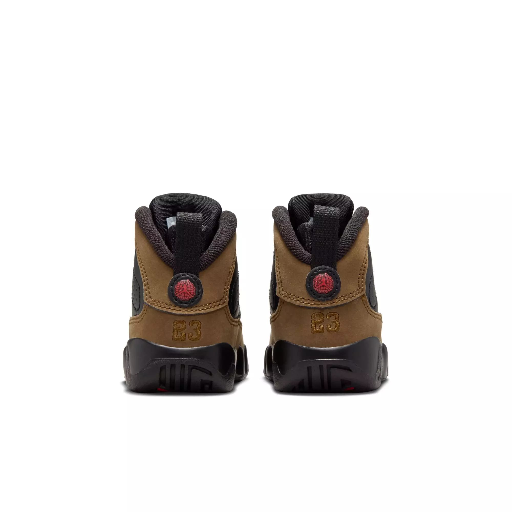 Jordan 9 Retro "Olive" Toddler Kids' Shoe - BLACK/TRUE RED/LIGHT OLIVE