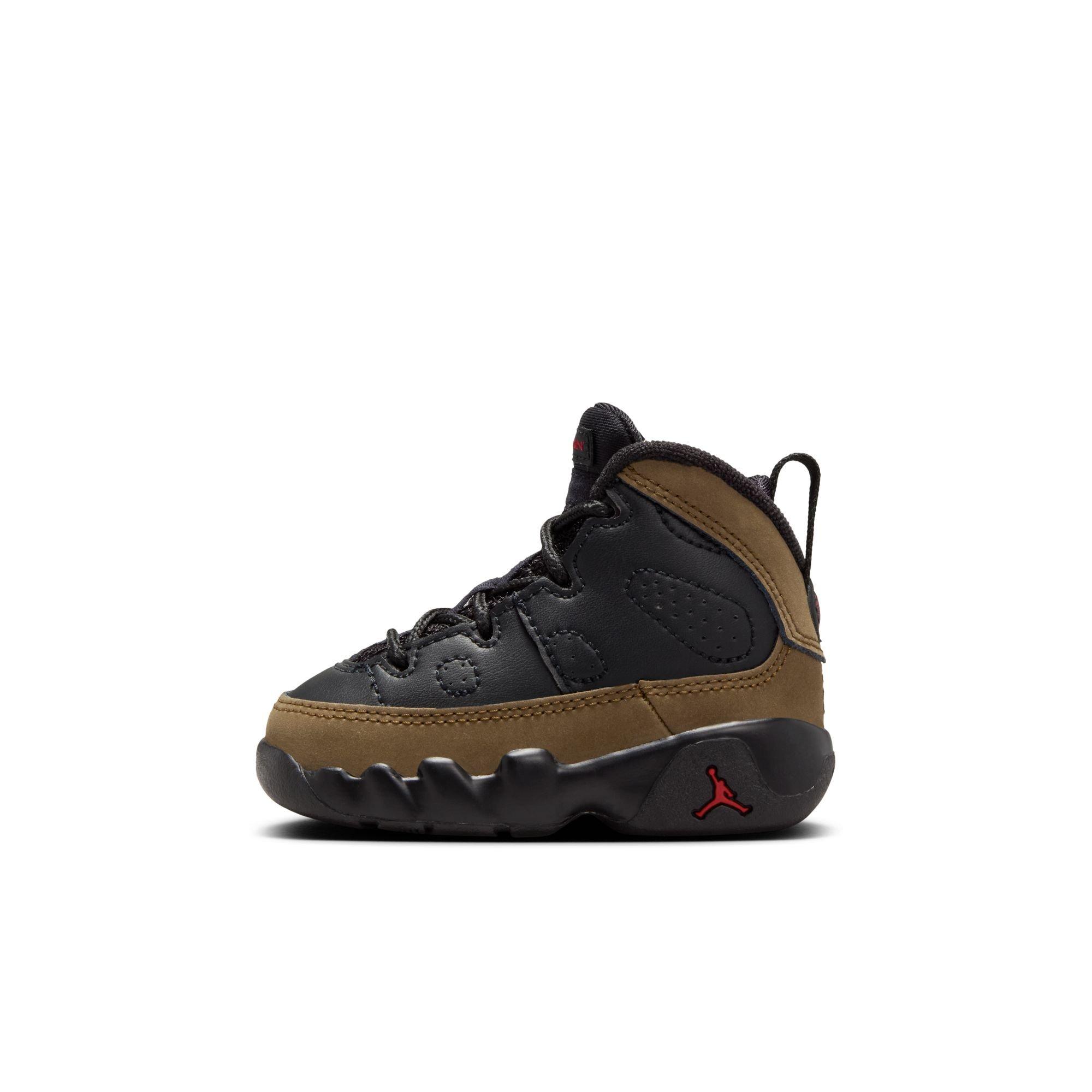 Jordan 9 Retro "Olive" Toddler Kids' Shoe