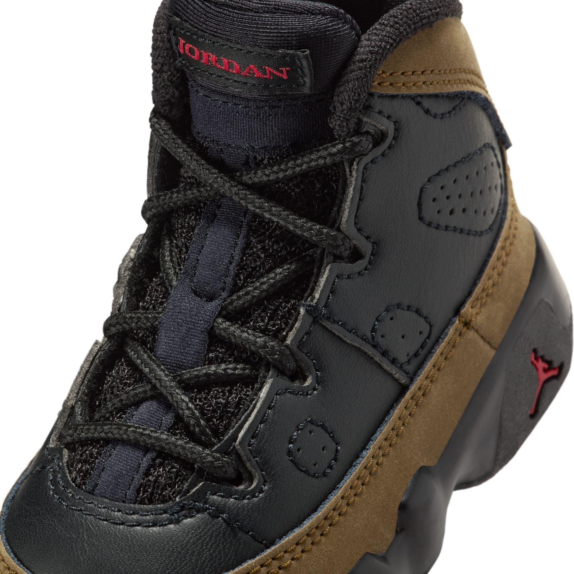 Jordan 9 Retro "Olive" Toddler Kids' Shoe