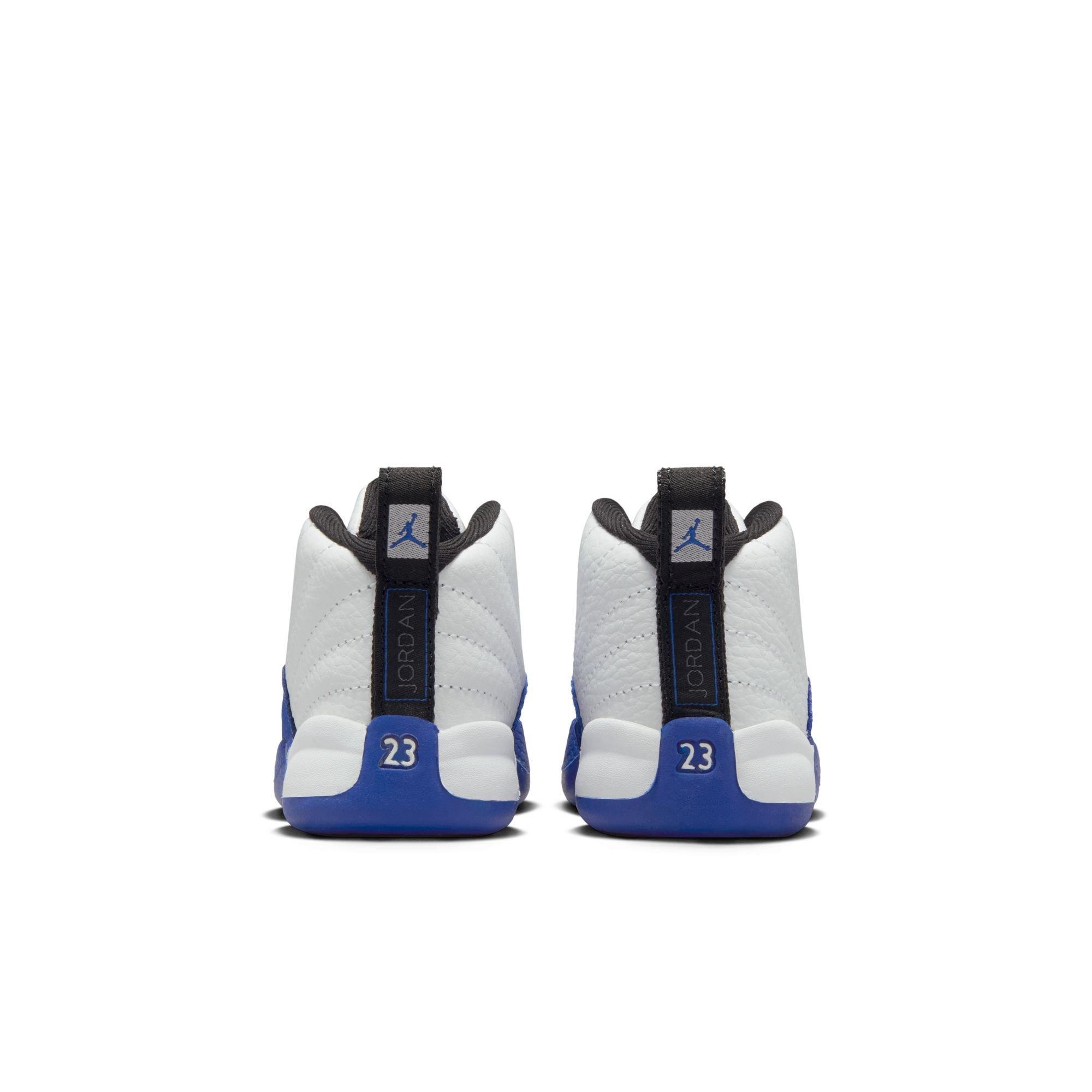 Jordan 12 Retro "White and Game Royal" Toddler Kids' Shoe - WHITE/BLACK/GAME ROYAL Thumbnail View 6
