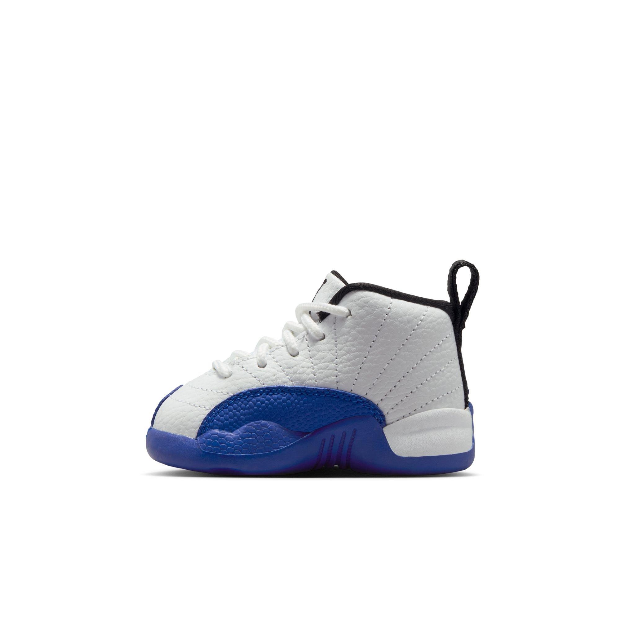 Jordan 12 Retro "White and Game Royal" Toddler Kids' Shoe