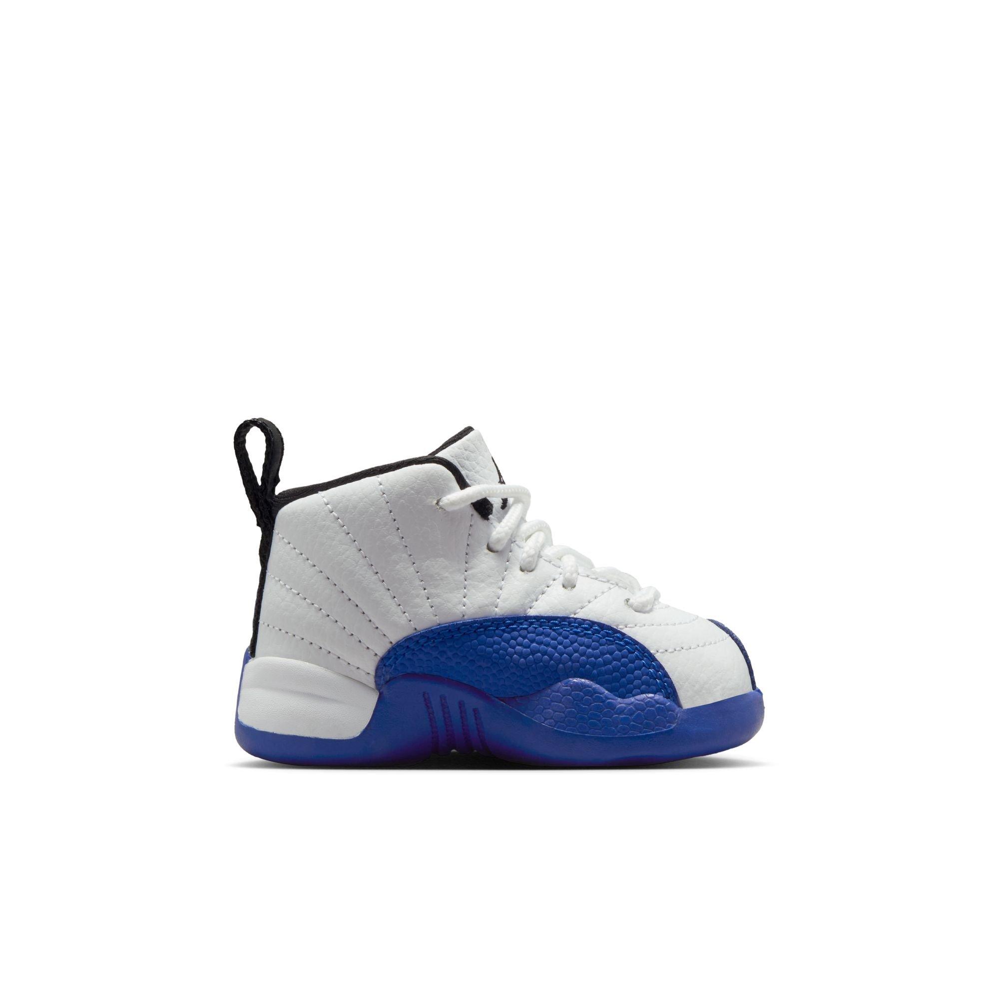 Jordan 12 Retro "White and Game Royal" Toddler Kids' Shoe