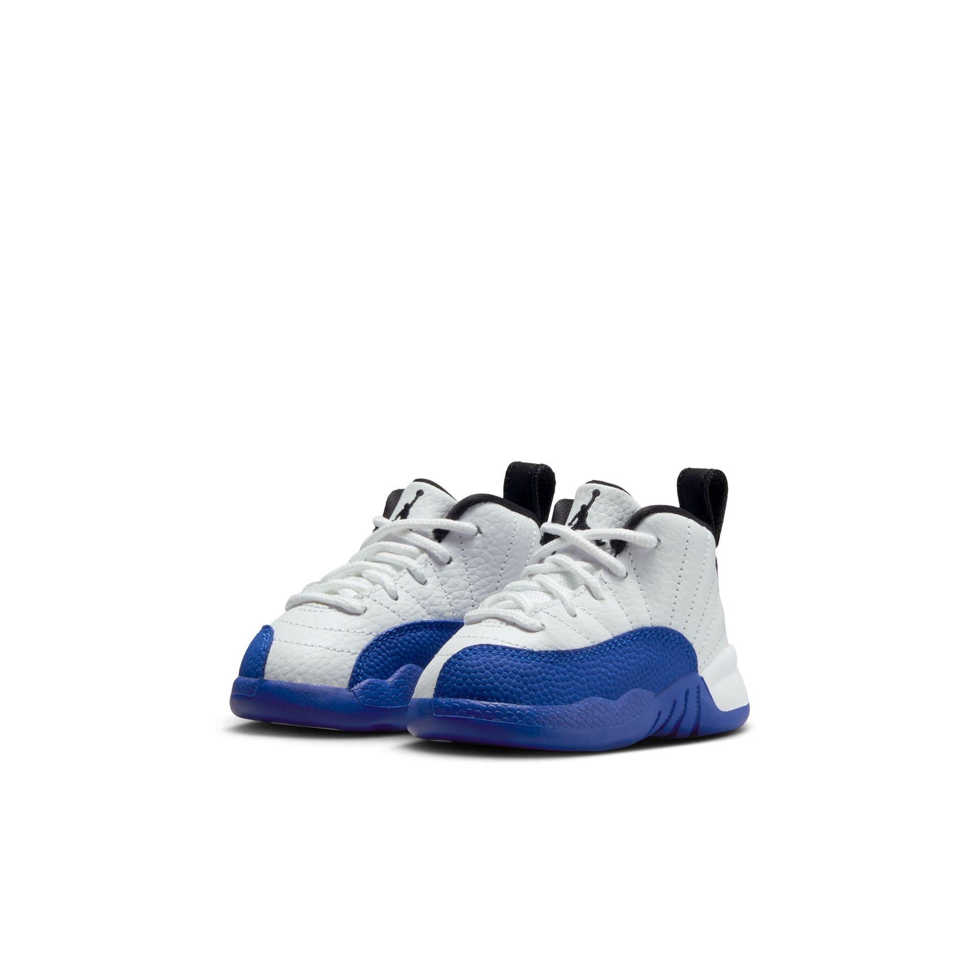 Jordan 12 Retro "White and Game Royal" Toddler Kids' Shoe