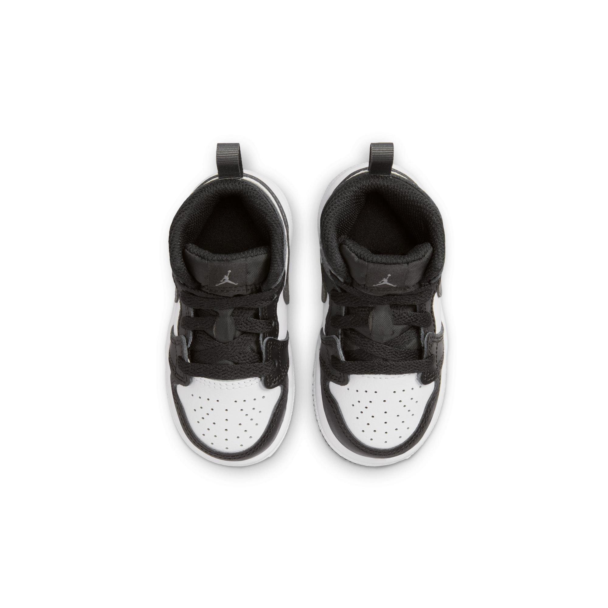 Jordan 1 Mid Toddler Boys' "Black/Iron Grey/White" Shoe